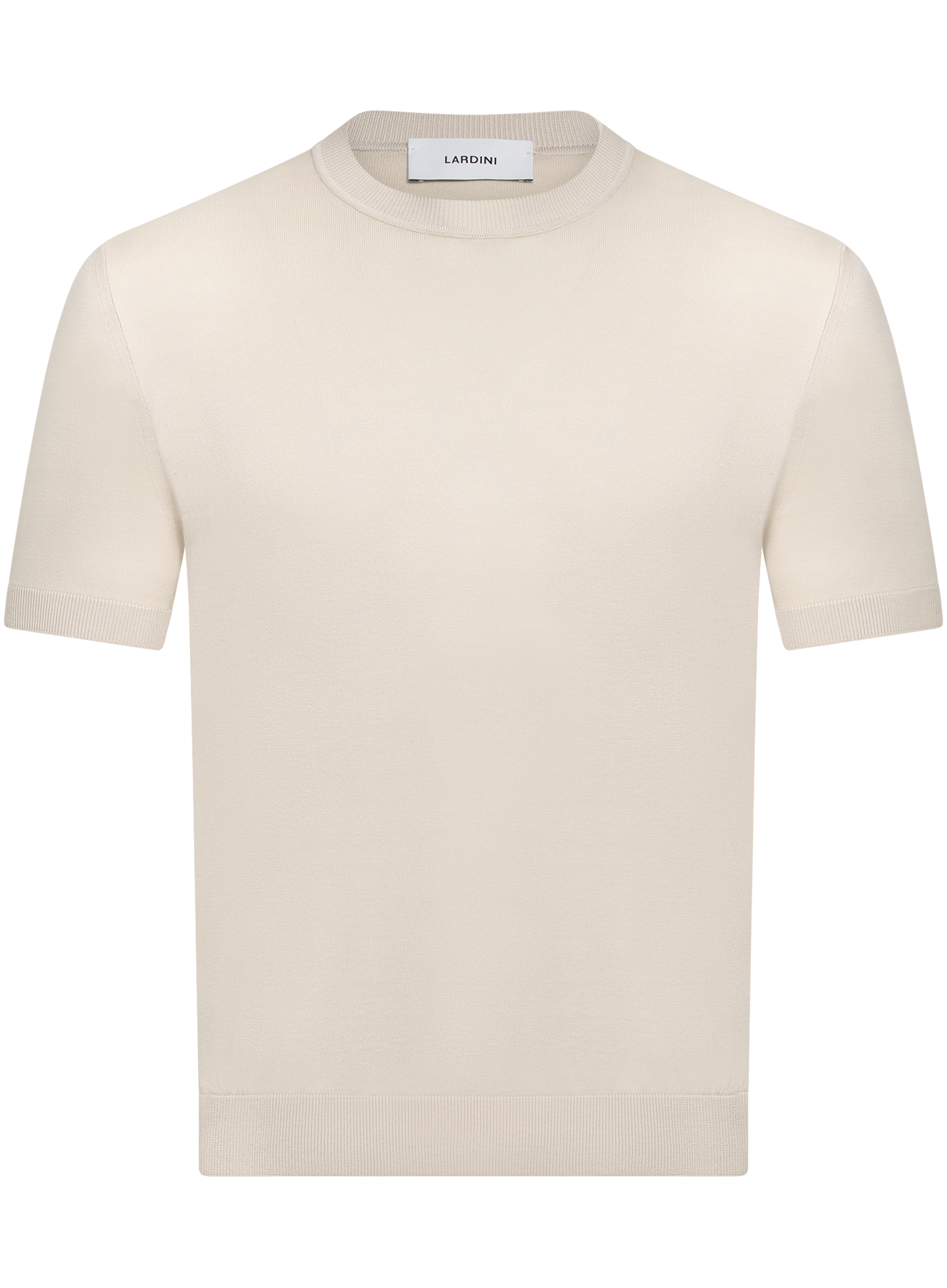 T-shirt van zijde | Beige