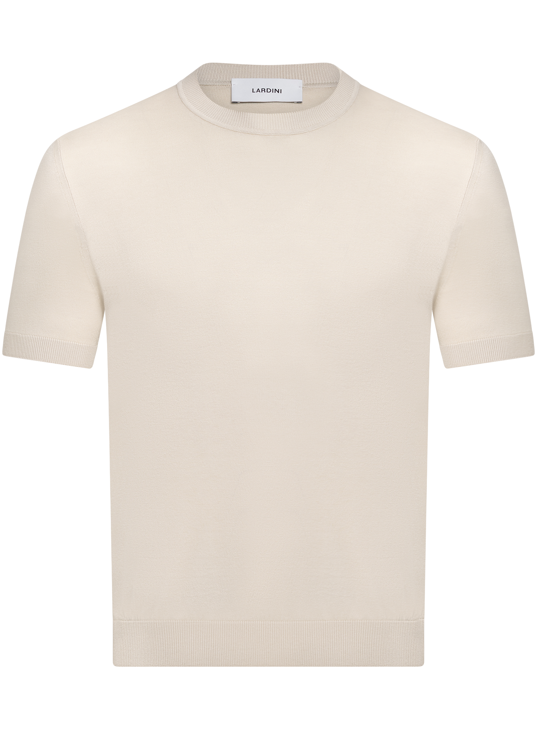 T-shirt van zijde | Beige