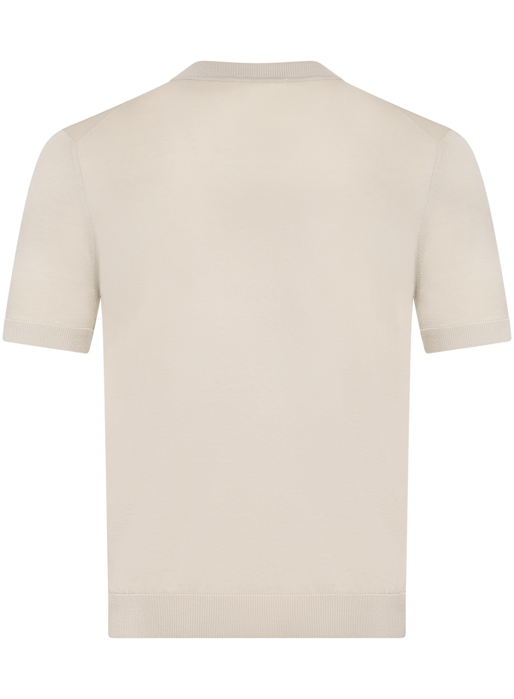 T-shirt van zijde | Beige