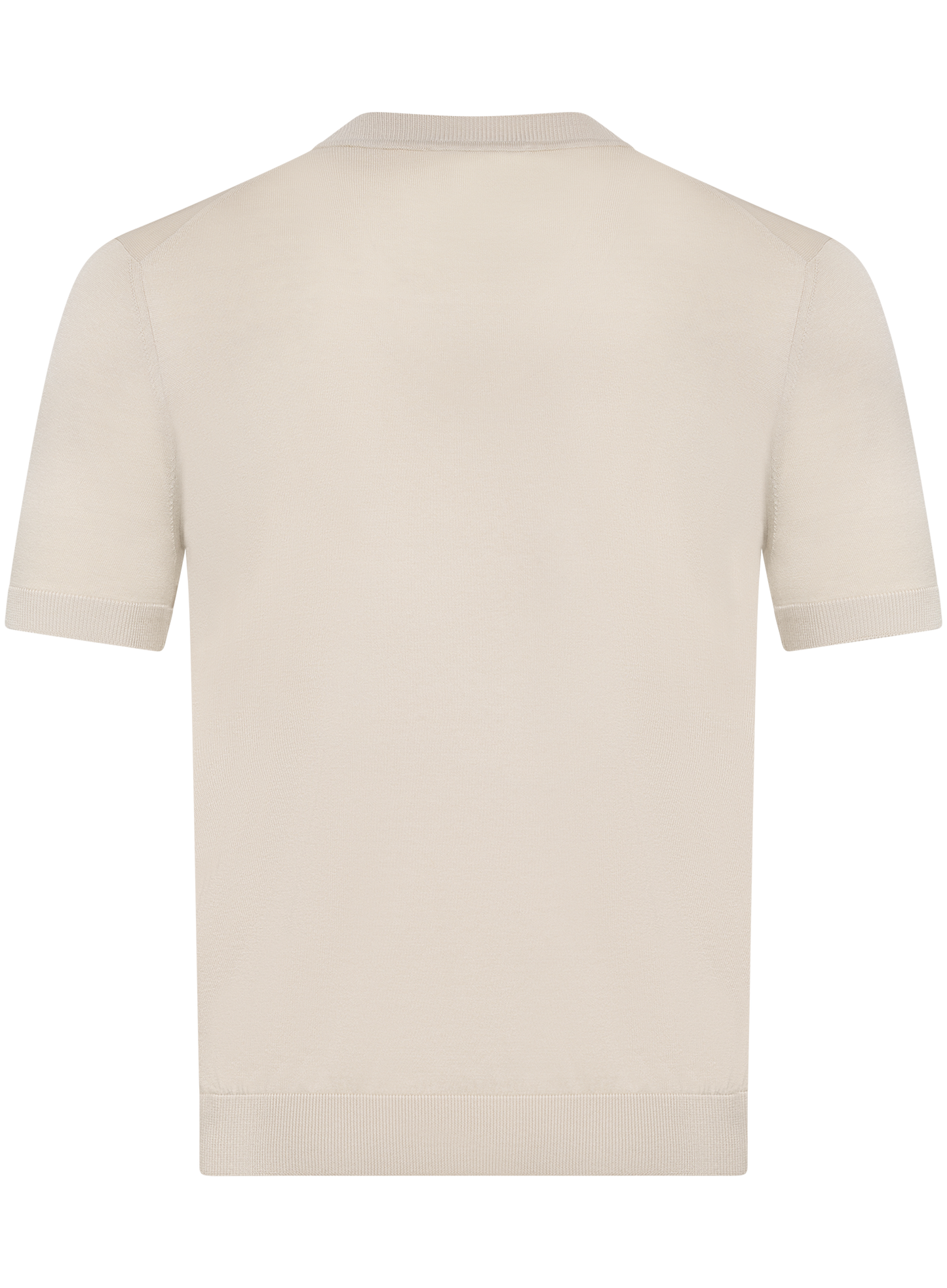 T-shirt van zijde | Beige