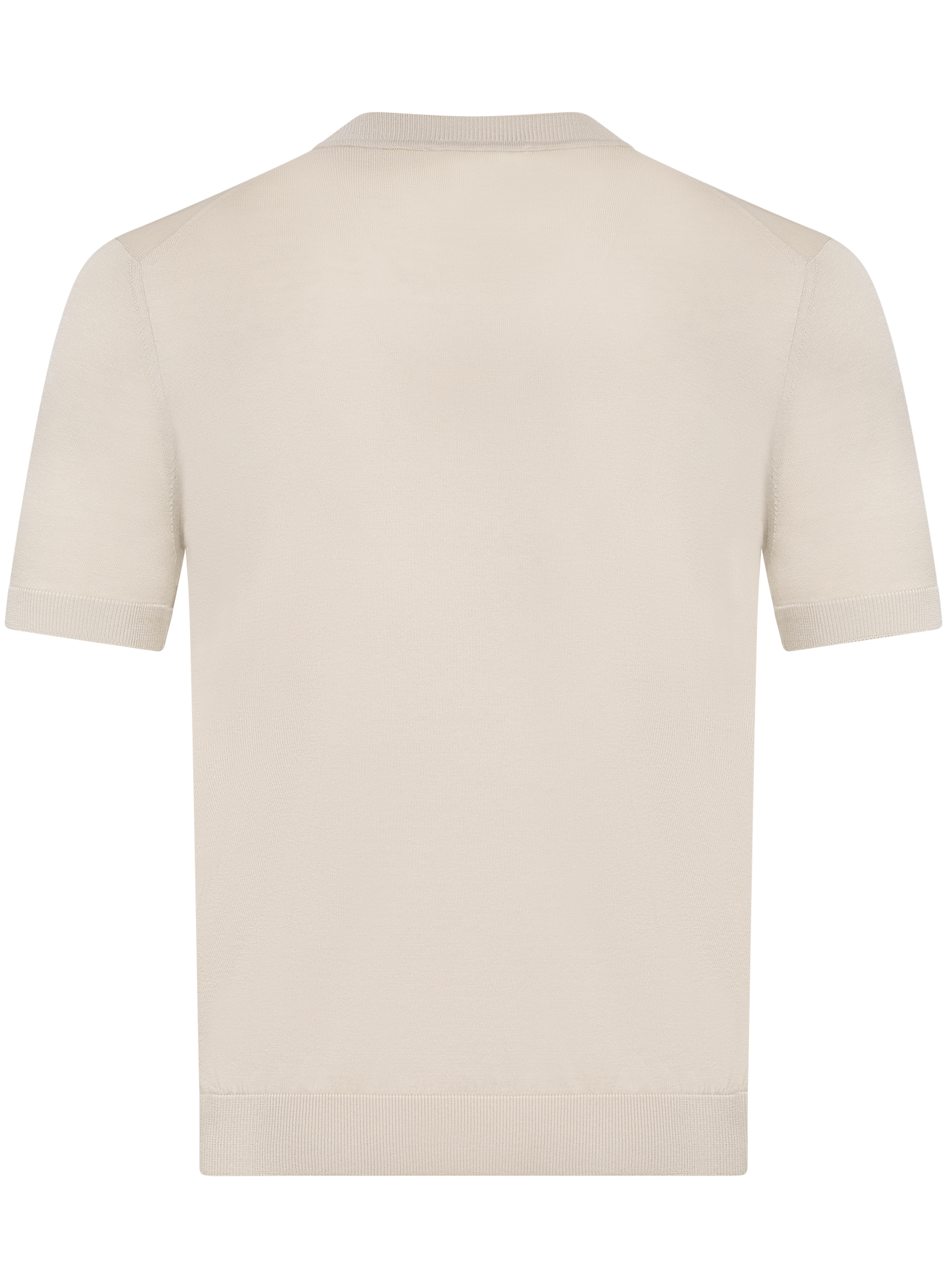 T-shirt van zijde | Beige