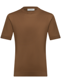 T-shirt van katoen | Bruin