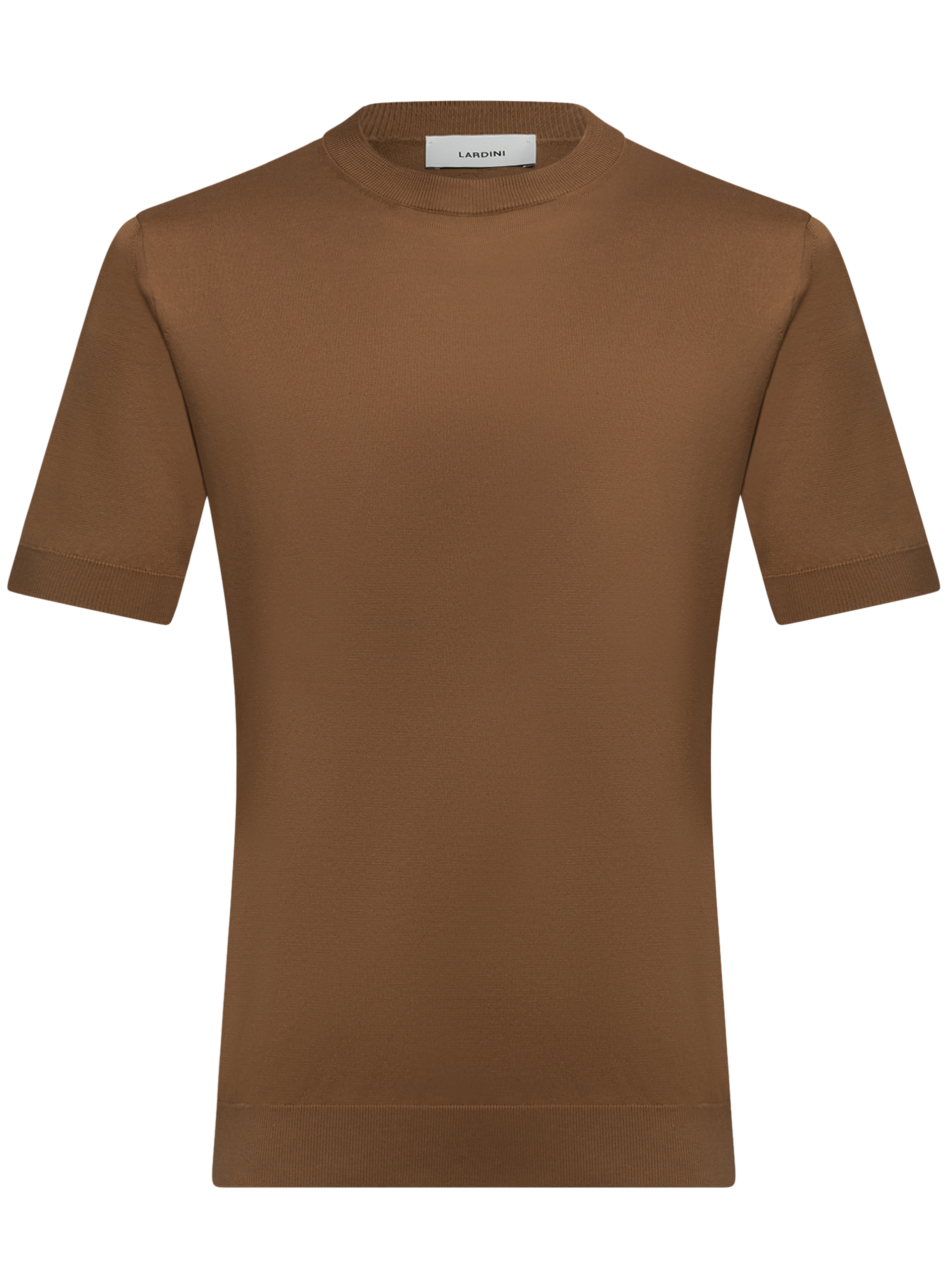 T-shirt van katoen | Bruin
