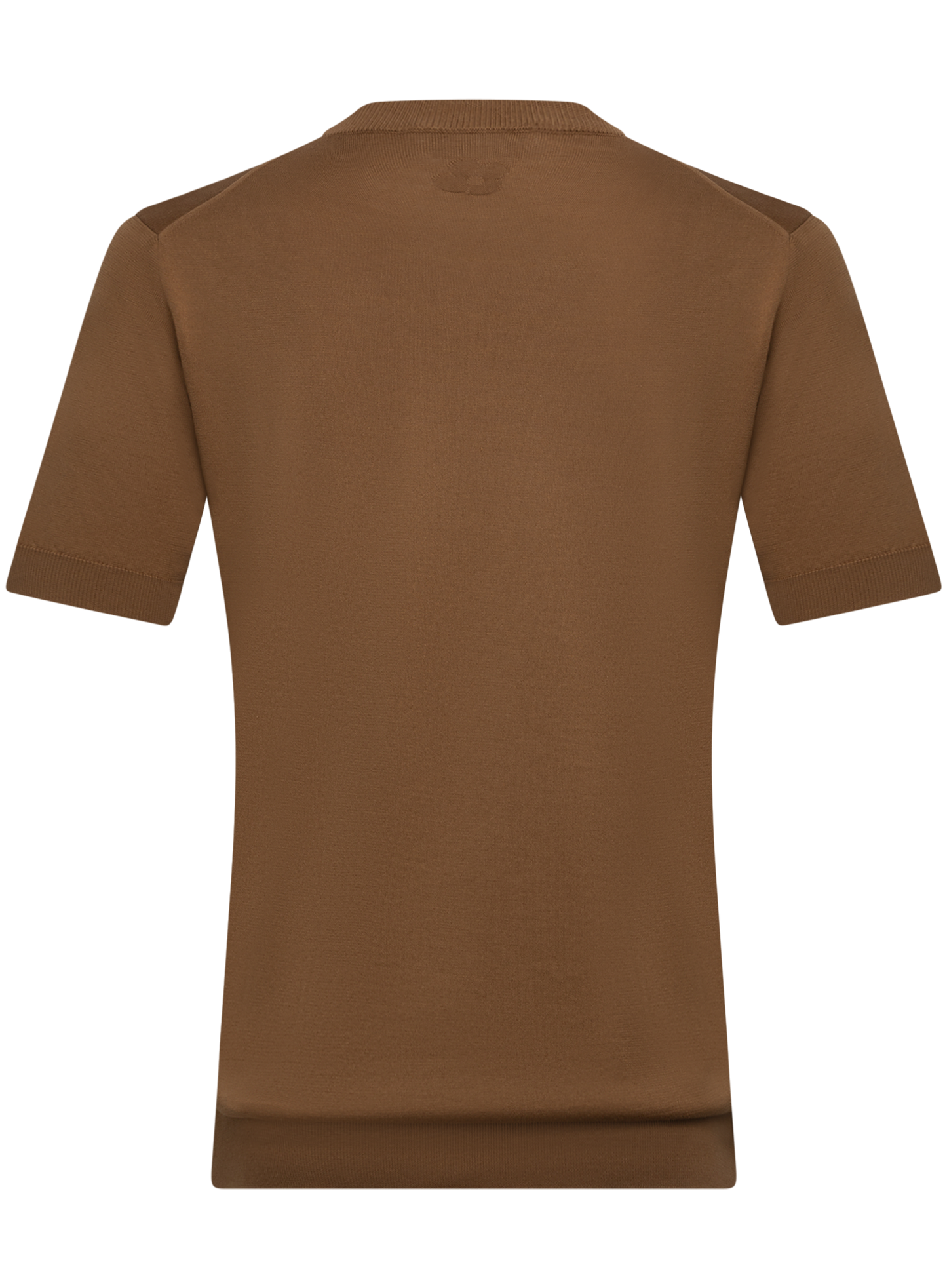 T-shirt van katoen | Bruin