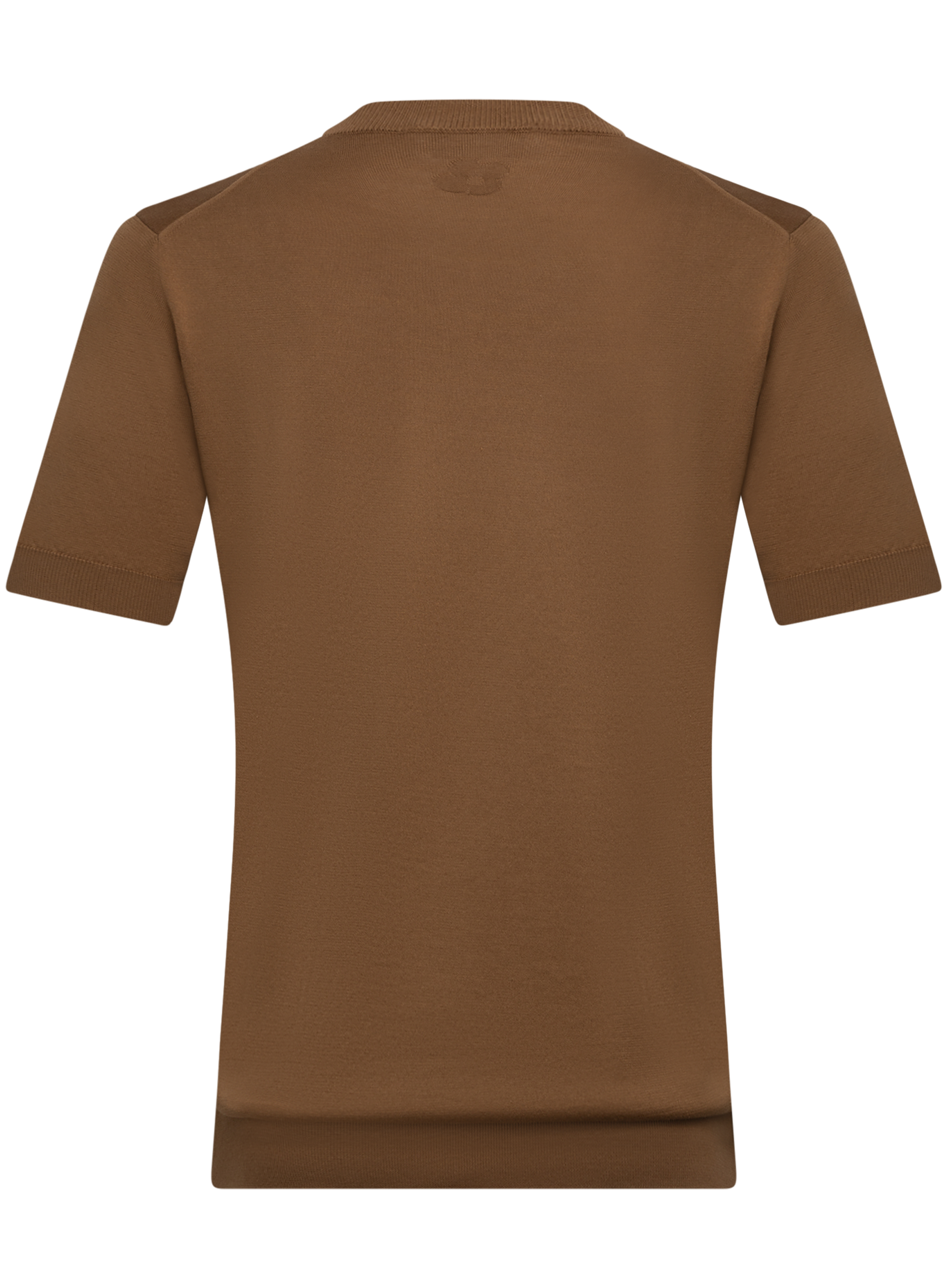 T-shirt van katoen | Bruin