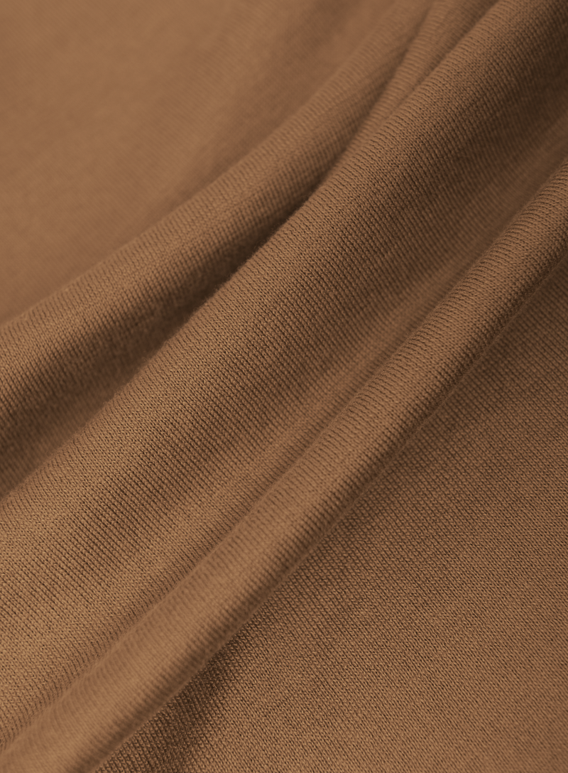 T-shirt van katoen | FULL_WIDTH | Bruin