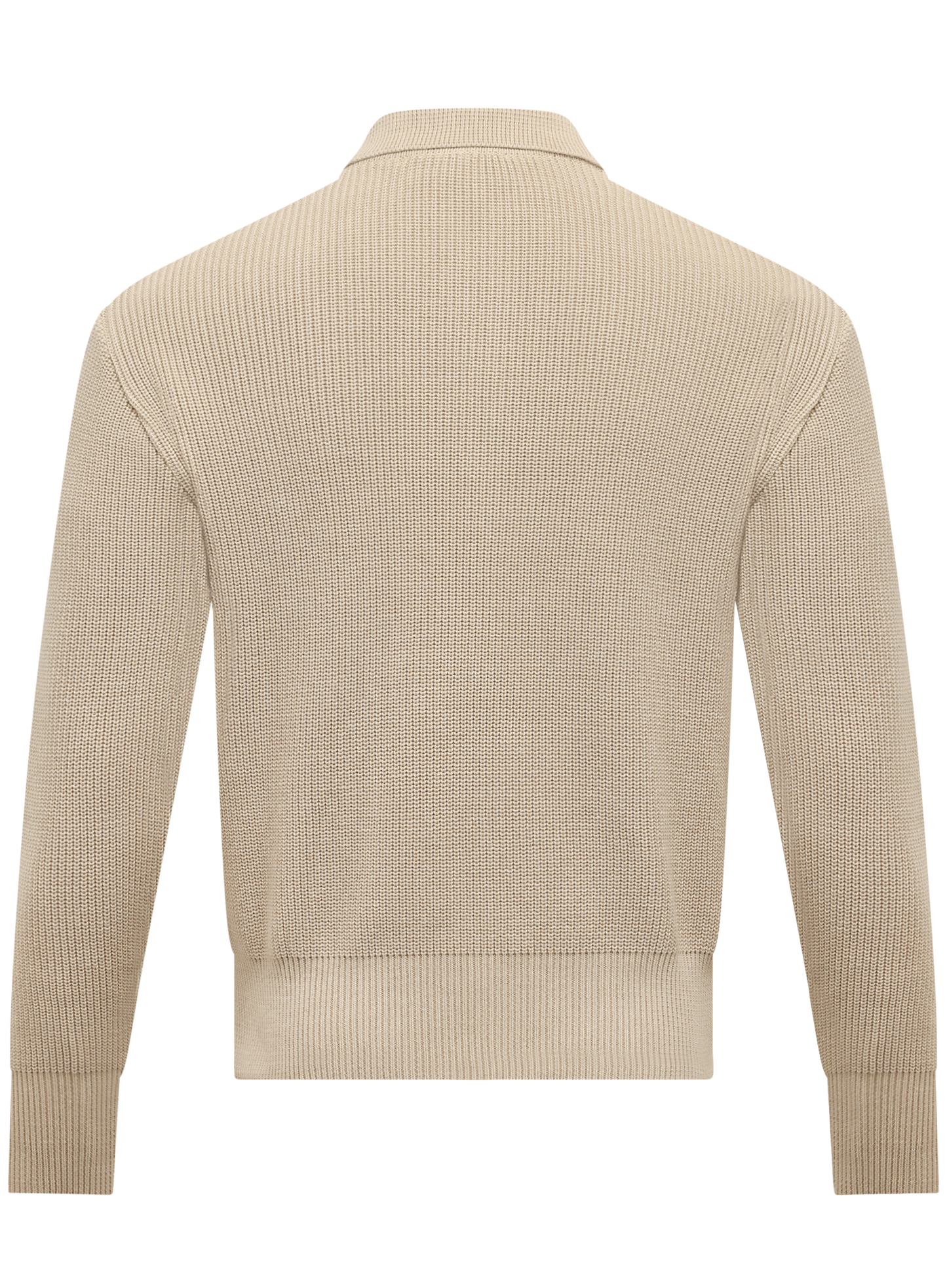  Half-zip trui van katoen | Beige