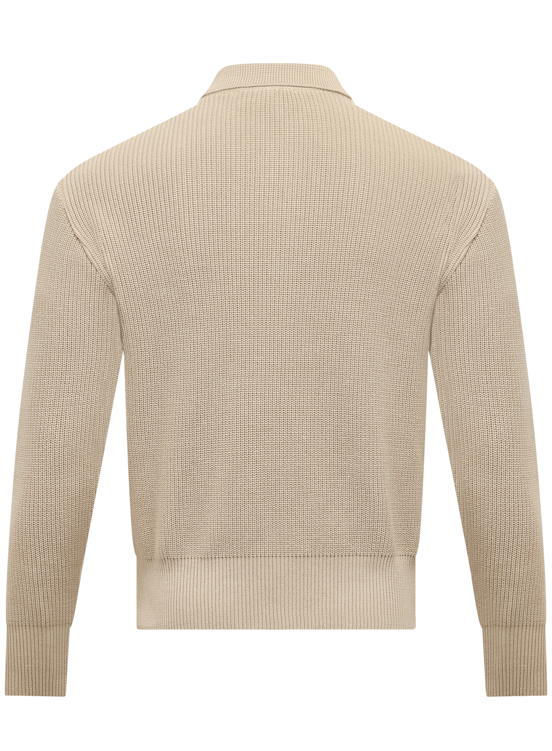  Half-zip trui van katoen | Beige