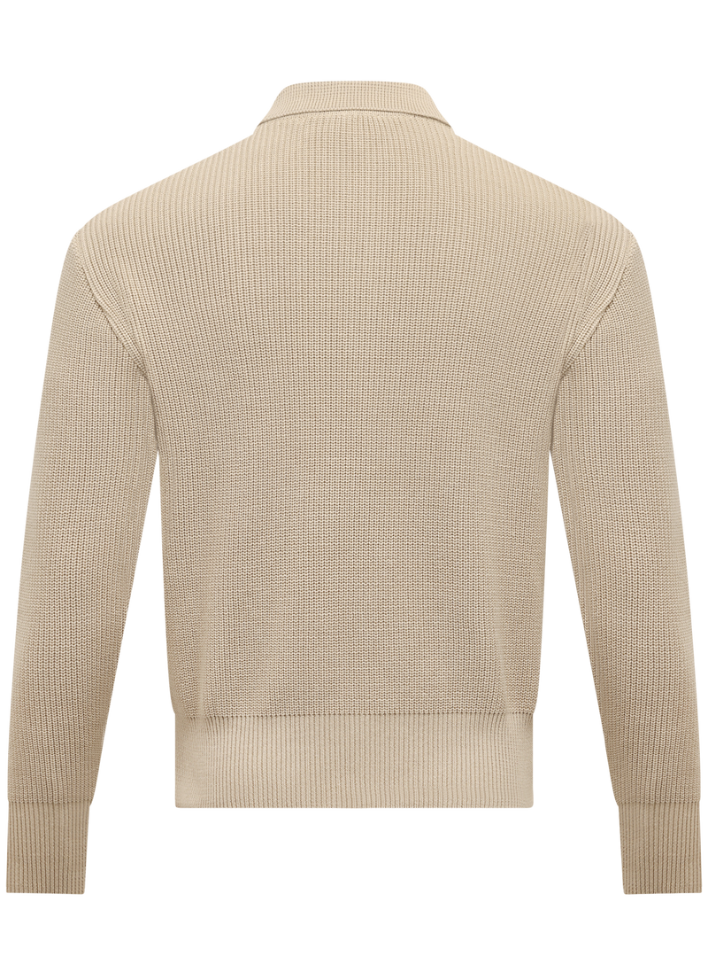 Halbzip-Pullover aus Baumwolle