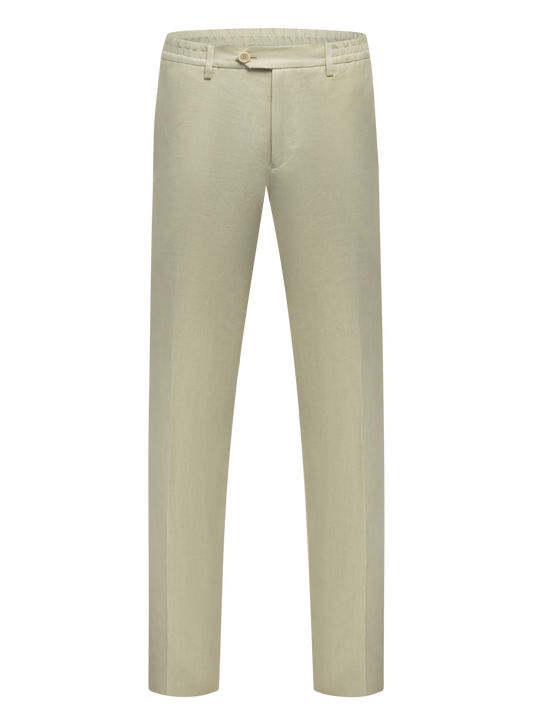 Linnen broek | FULL_WIDTH | Beige