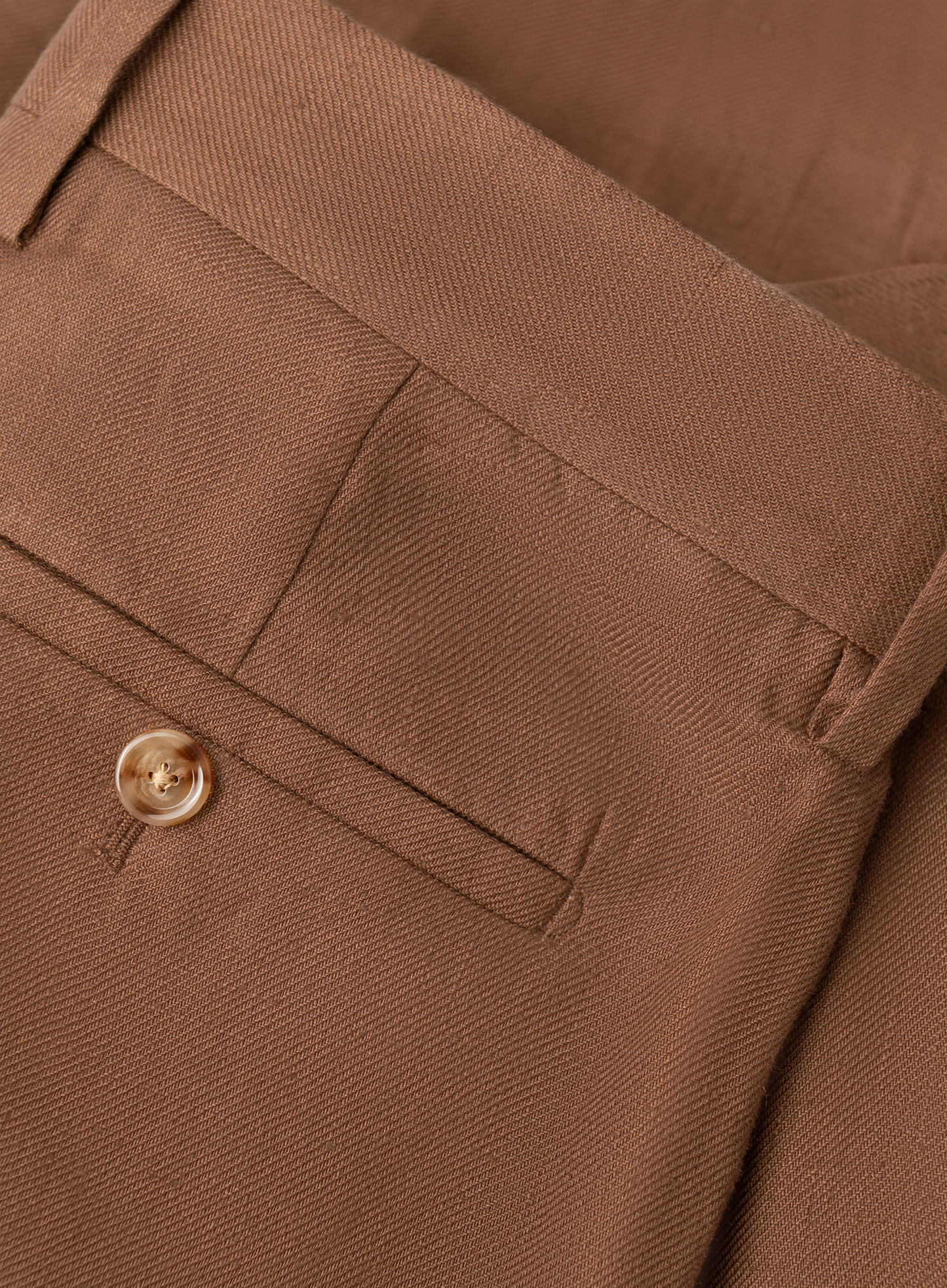 Linnen pantalon | Bruin