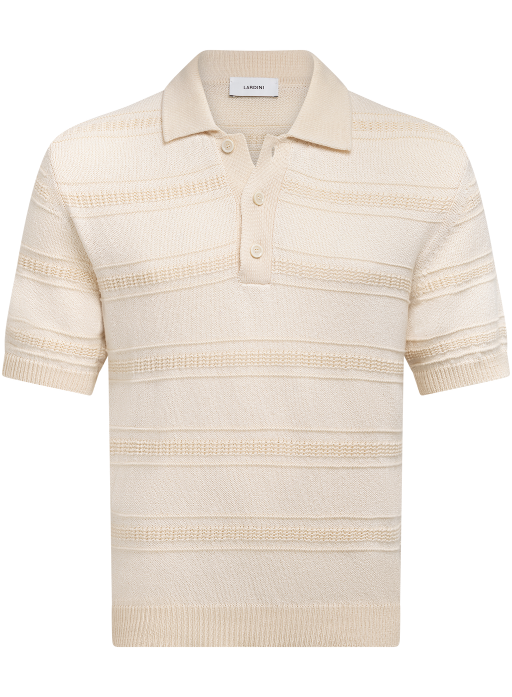 Knitted polo van katoen | ROOM-WIT