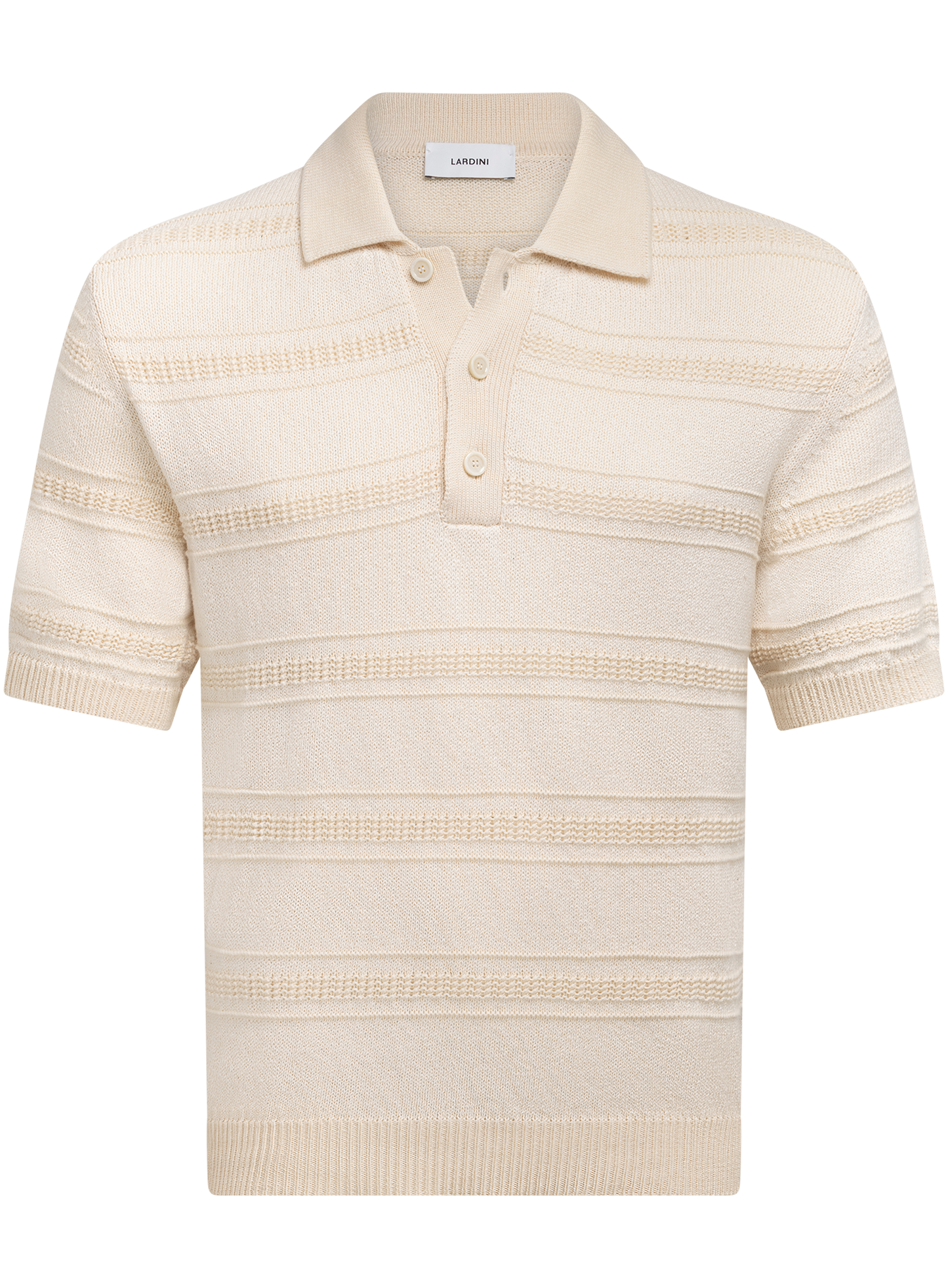 Knitted polo van katoen | ROOM-WIT