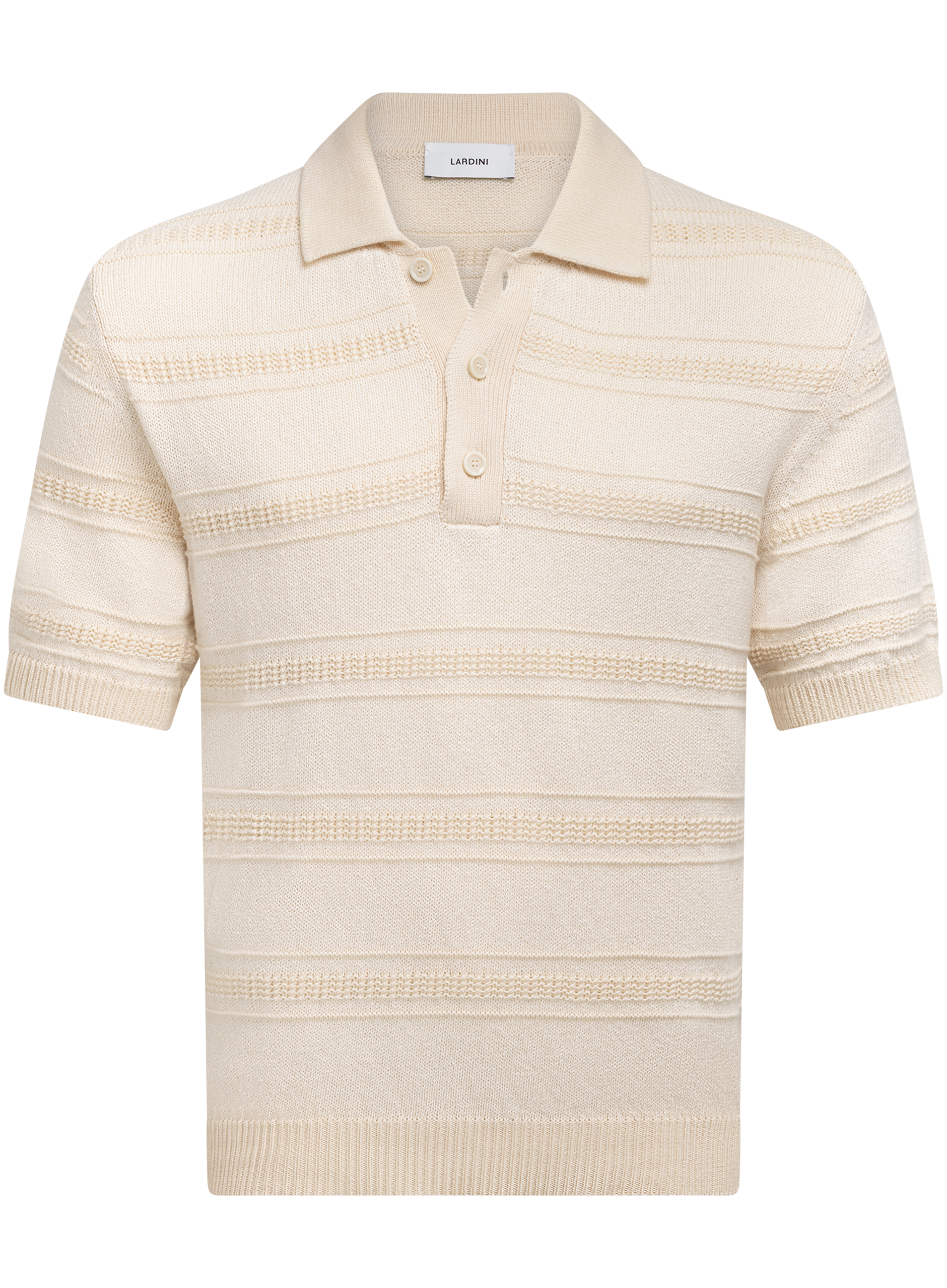 Knitted polo van katoen | ROOM-WIT