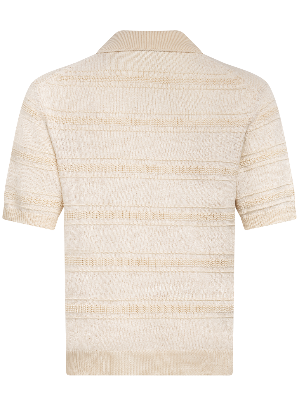 Knitted polo van katoen | ROOM-WIT