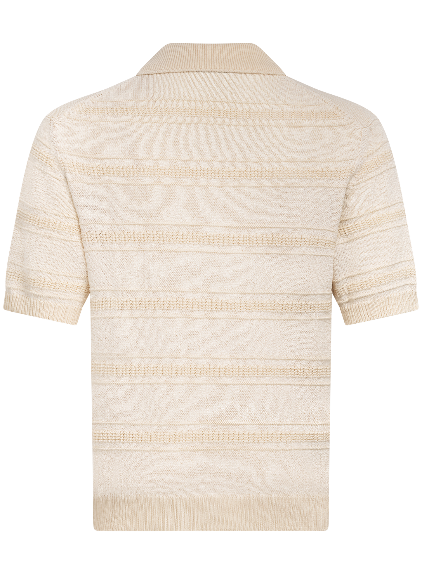 Knitted polo van katoen | ROOM-WIT