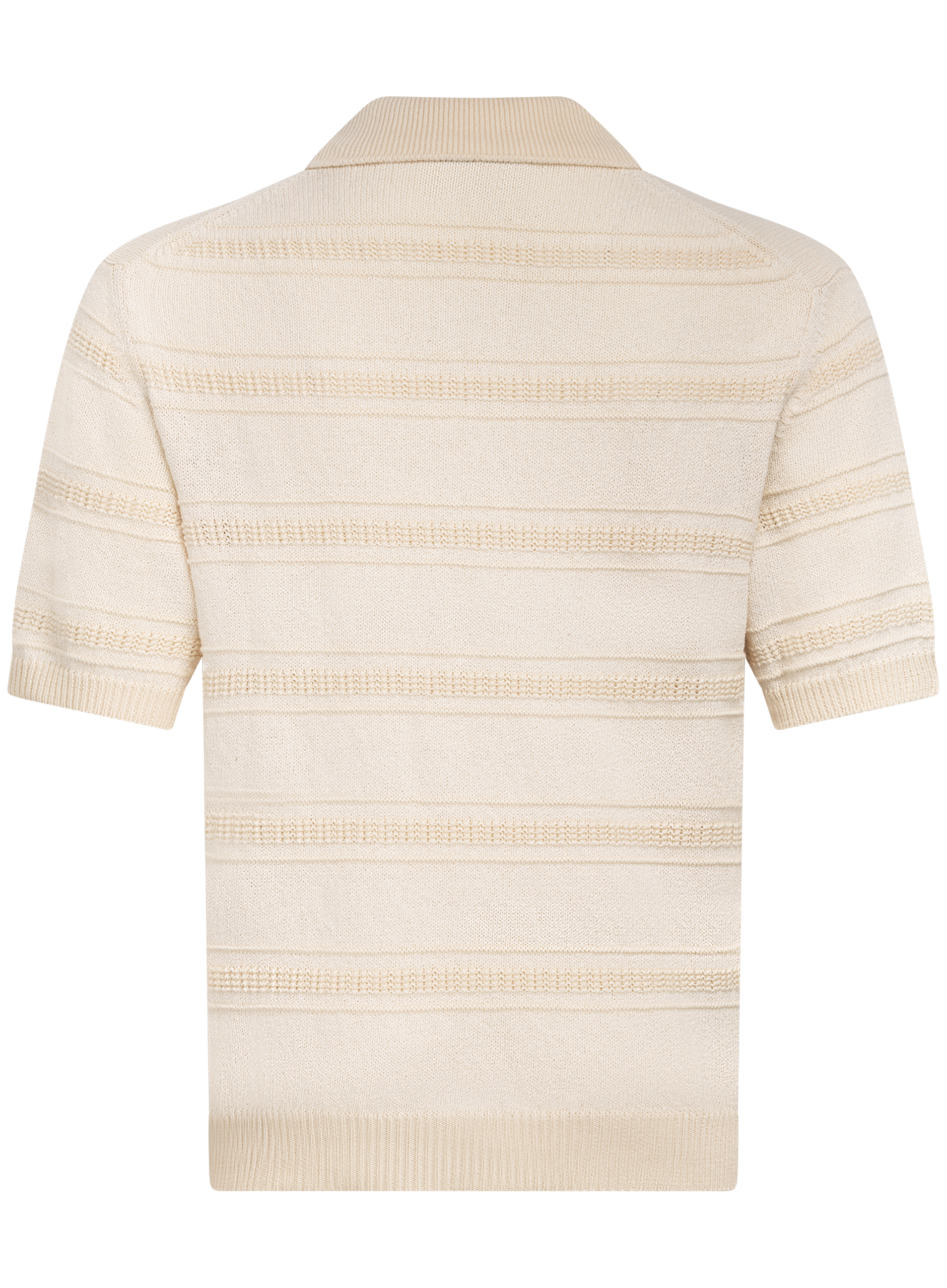 Knitted polo van katoen | ROOM-WIT