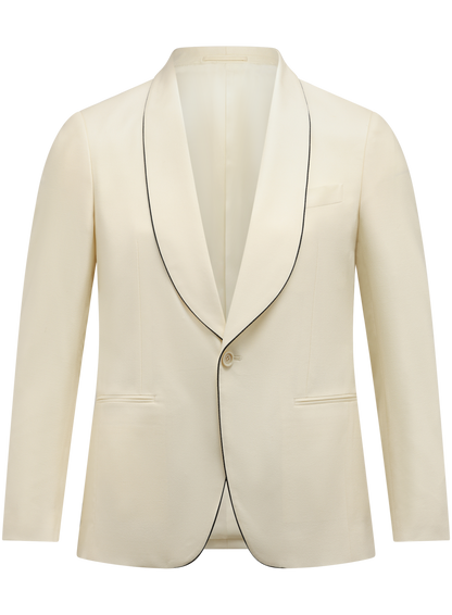 Dinner jacket van wol | Wit