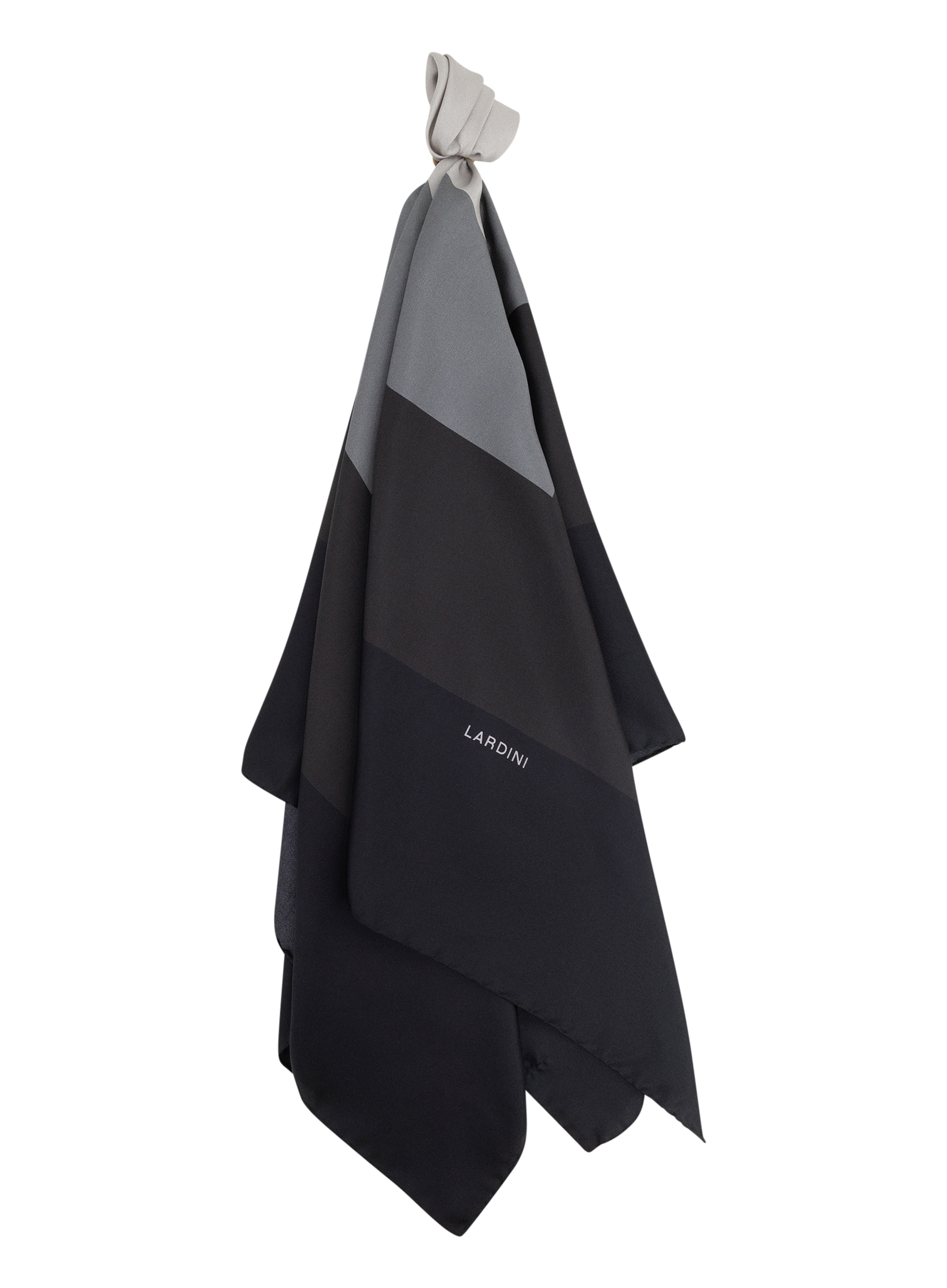 Shawl van zijde | BLAUW-GRIJS