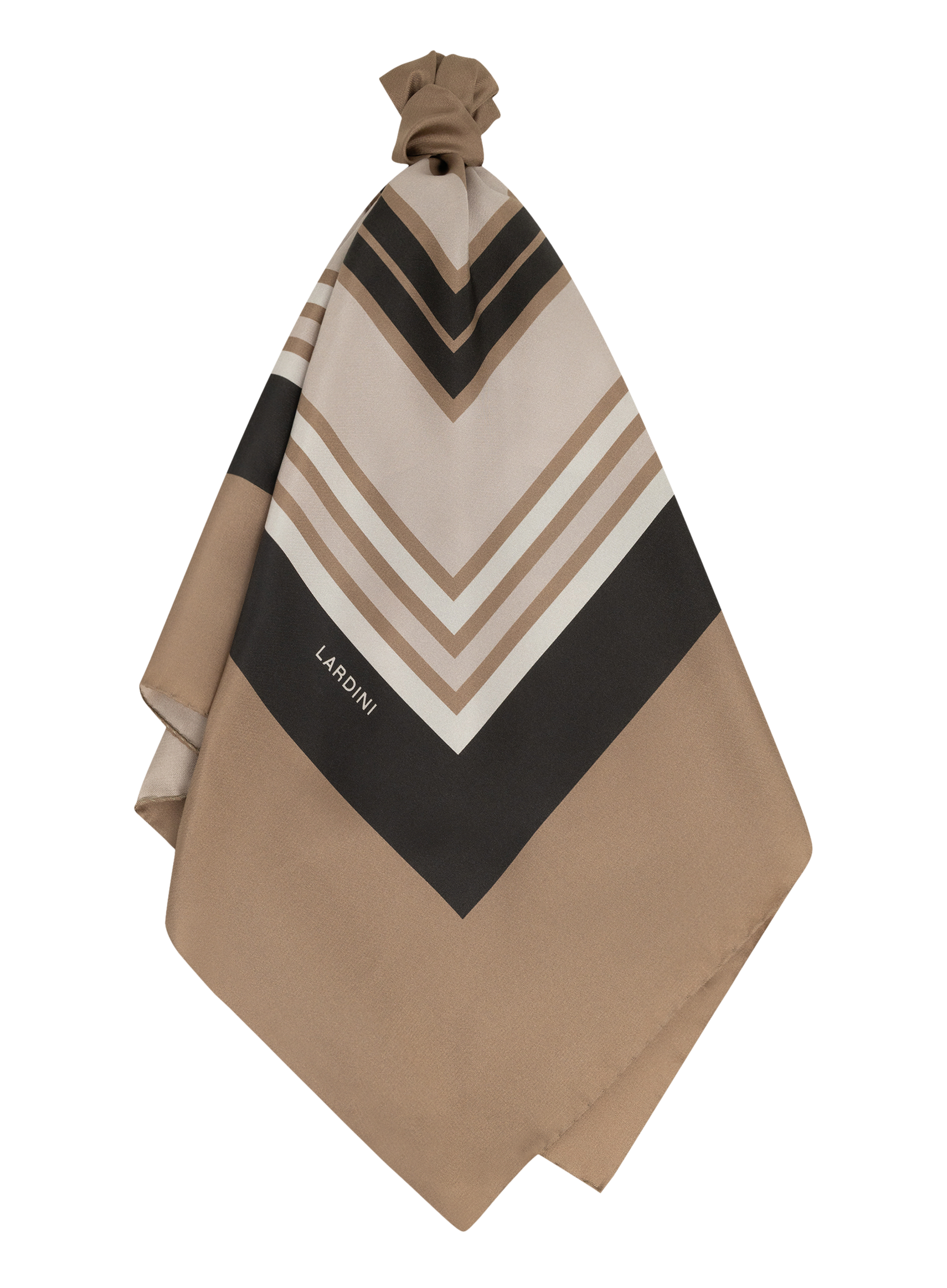 Zijden shawl | Bruin