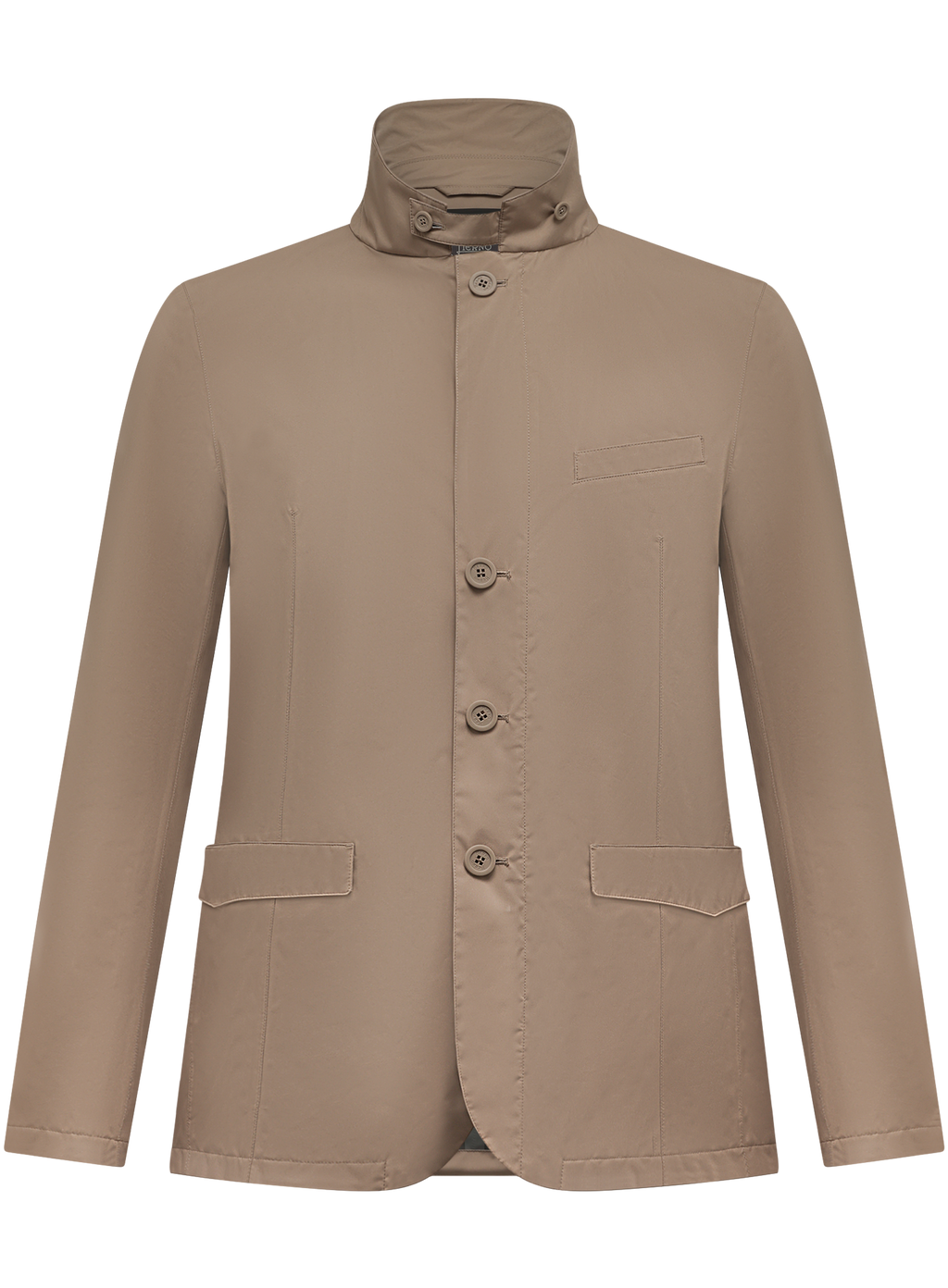Jack met opstaande kraag | TAUPE