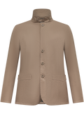 Jack met opstaande kraag | TAUPE