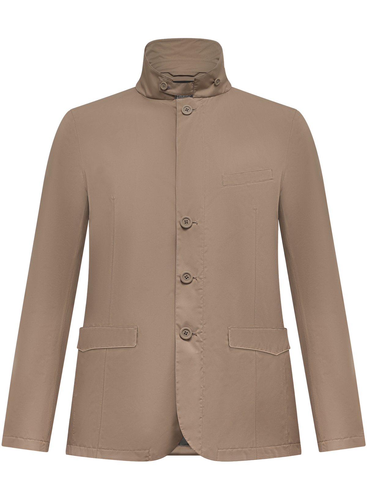 Jack met opstaande kraag | TAUPE