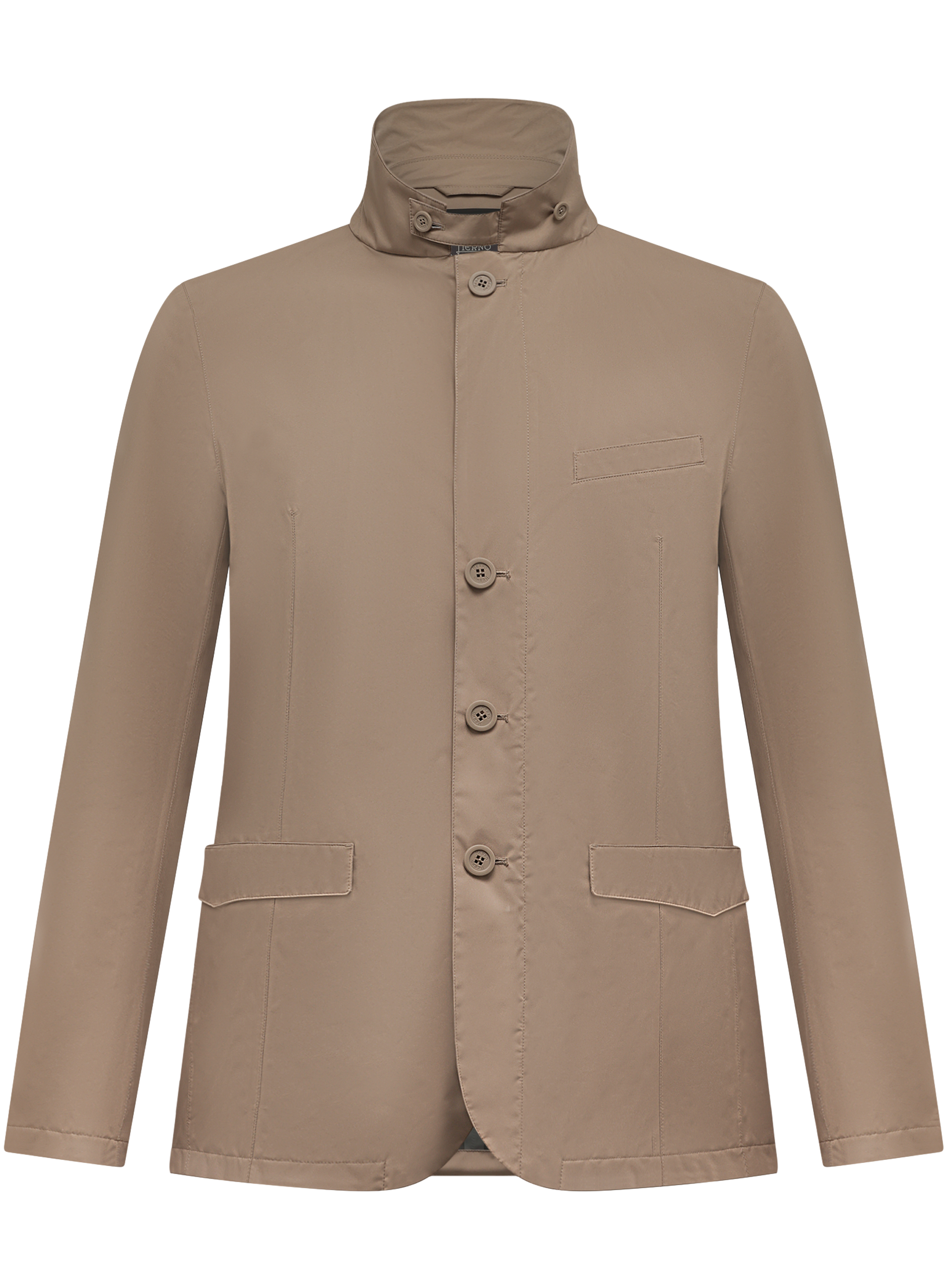 Jack met opstaande kraag | TAUPE