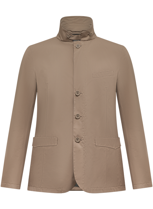 Jack met opstaande kraag | TAUPE