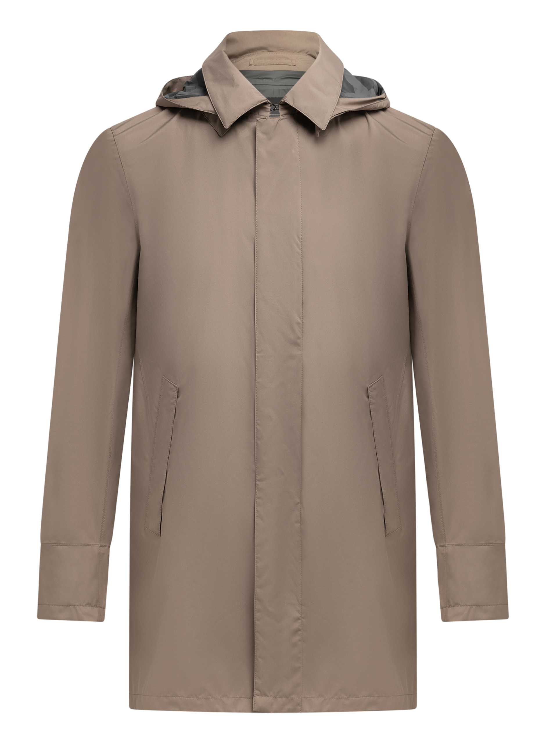 Jas met capuchon | TAUPE