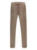 Broek met trekkoord van technische stof | TAUPE