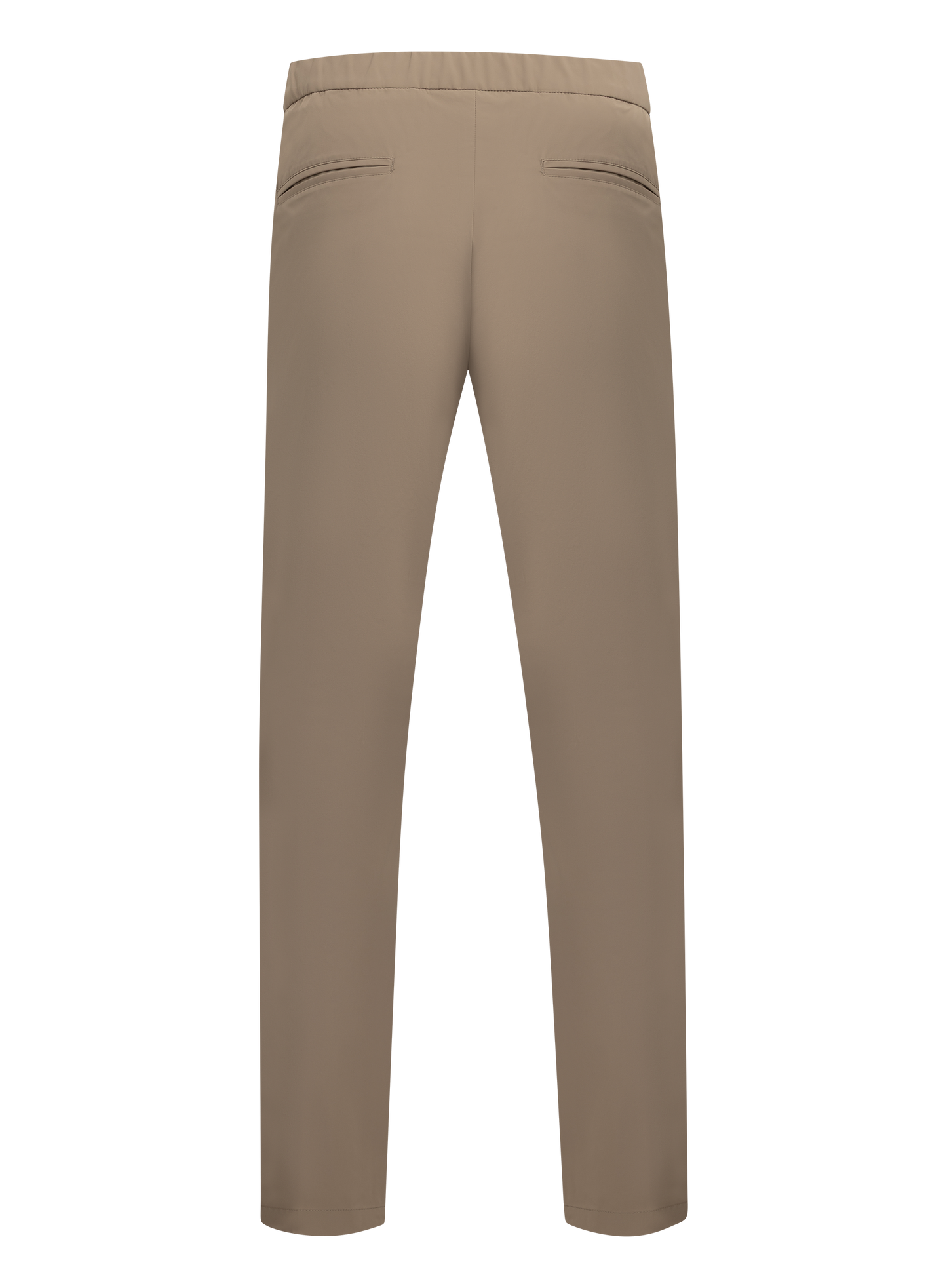 Broek met trekkoord | TAUPE
