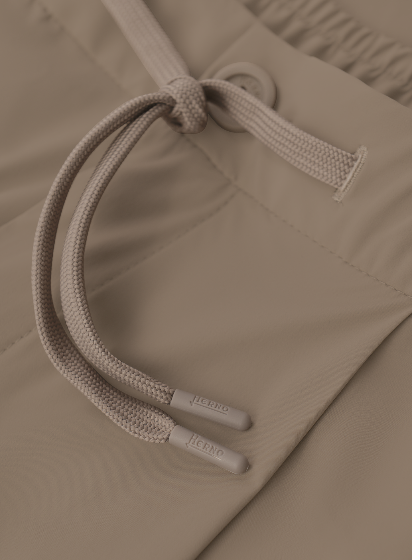 Broek met trekkoord | TAUPE