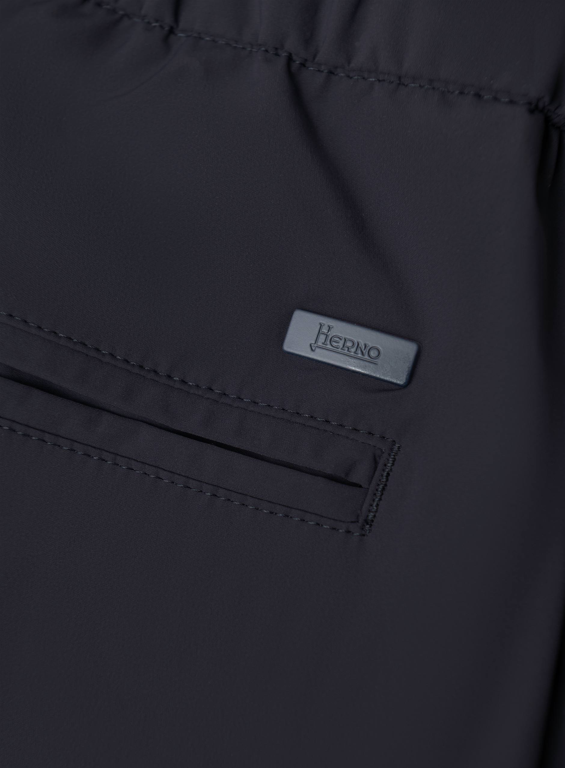 Broek met trekkoord van technische stof | FULL_WIDTH | BLUE NAVY