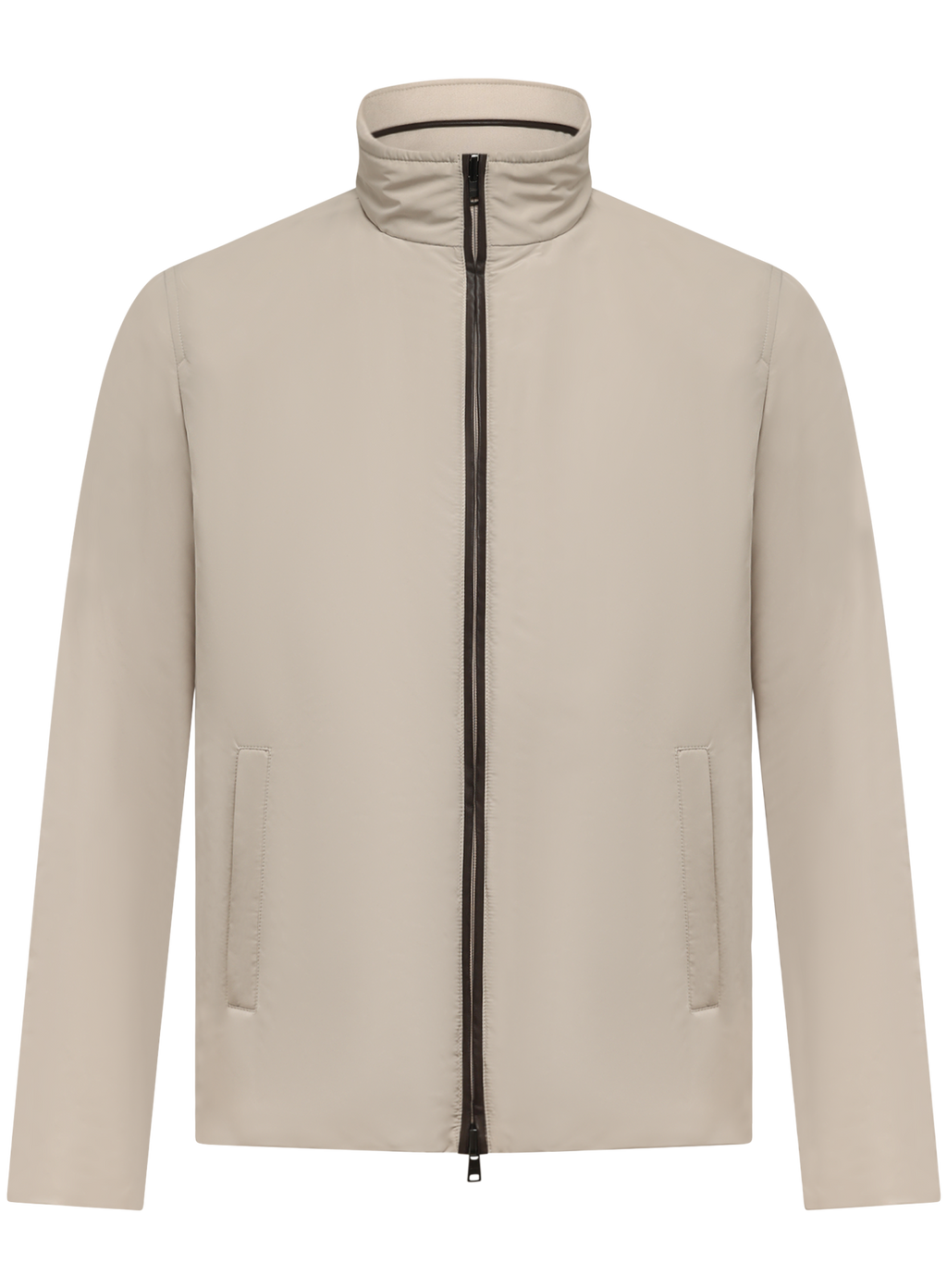 Reversible jas van cashmere en zijde | Beige
