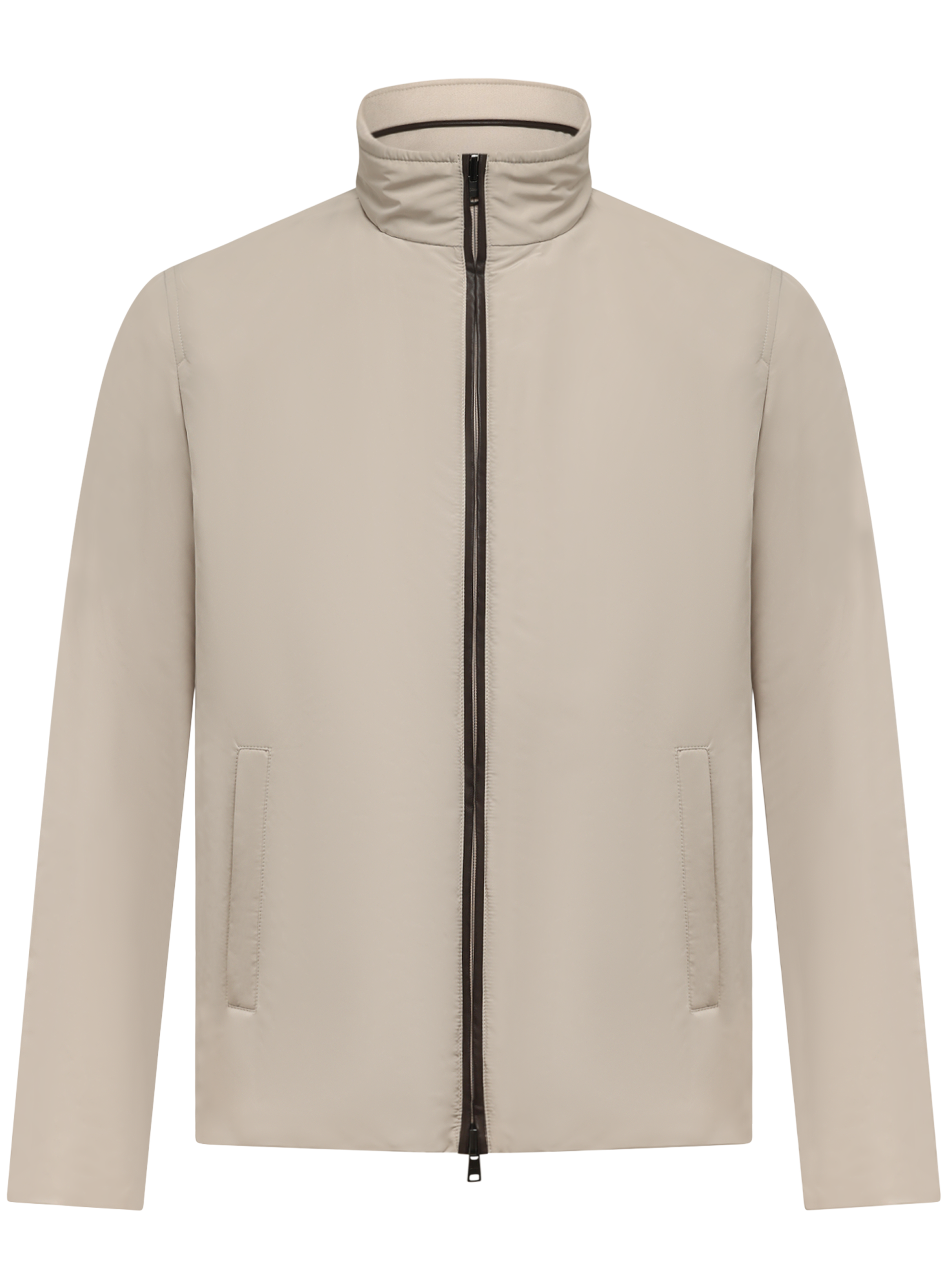 Reversible jas van cashmere en zijde | Beige