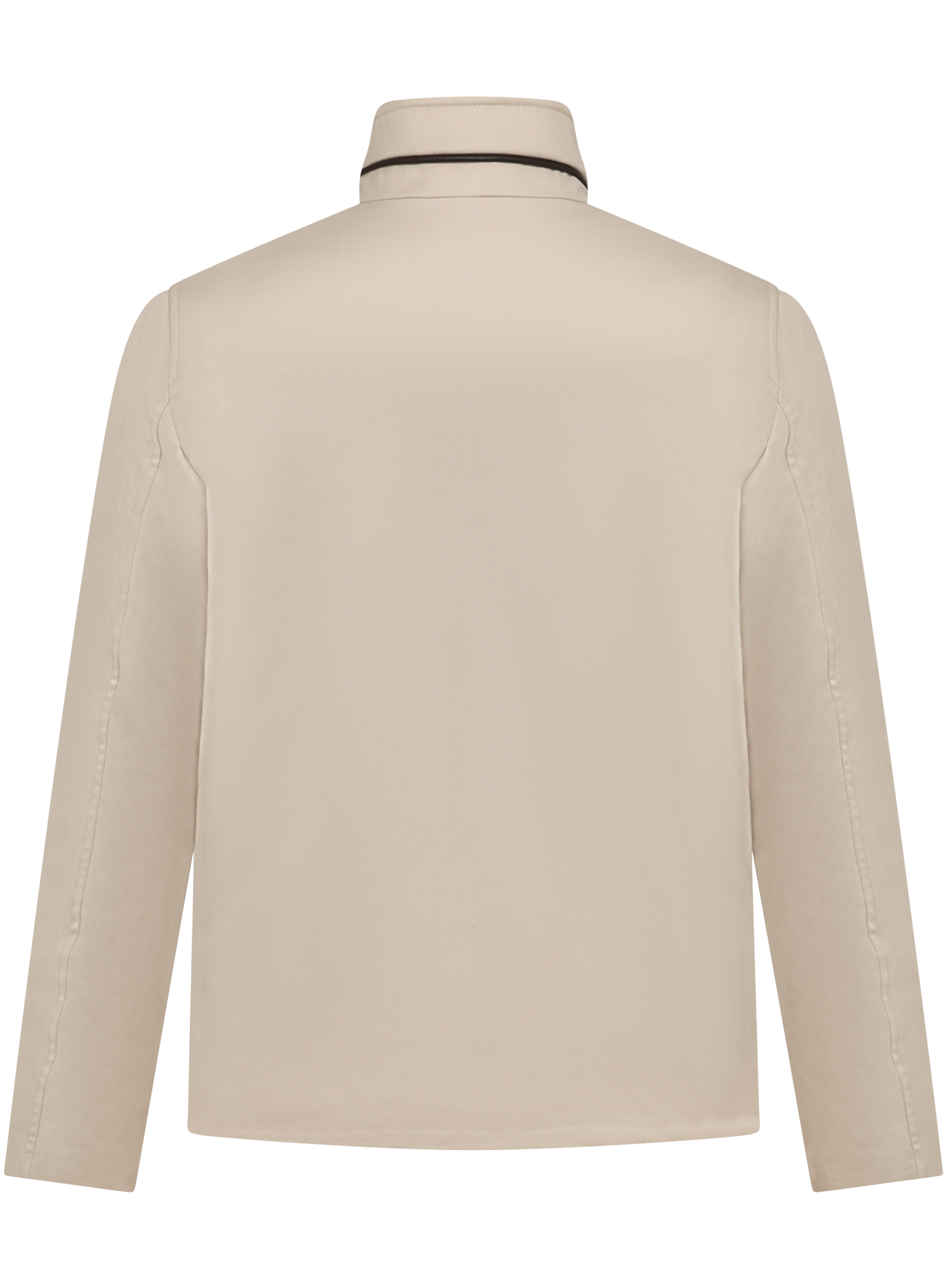 Reversible jas van cashmere en zijde | Beige
