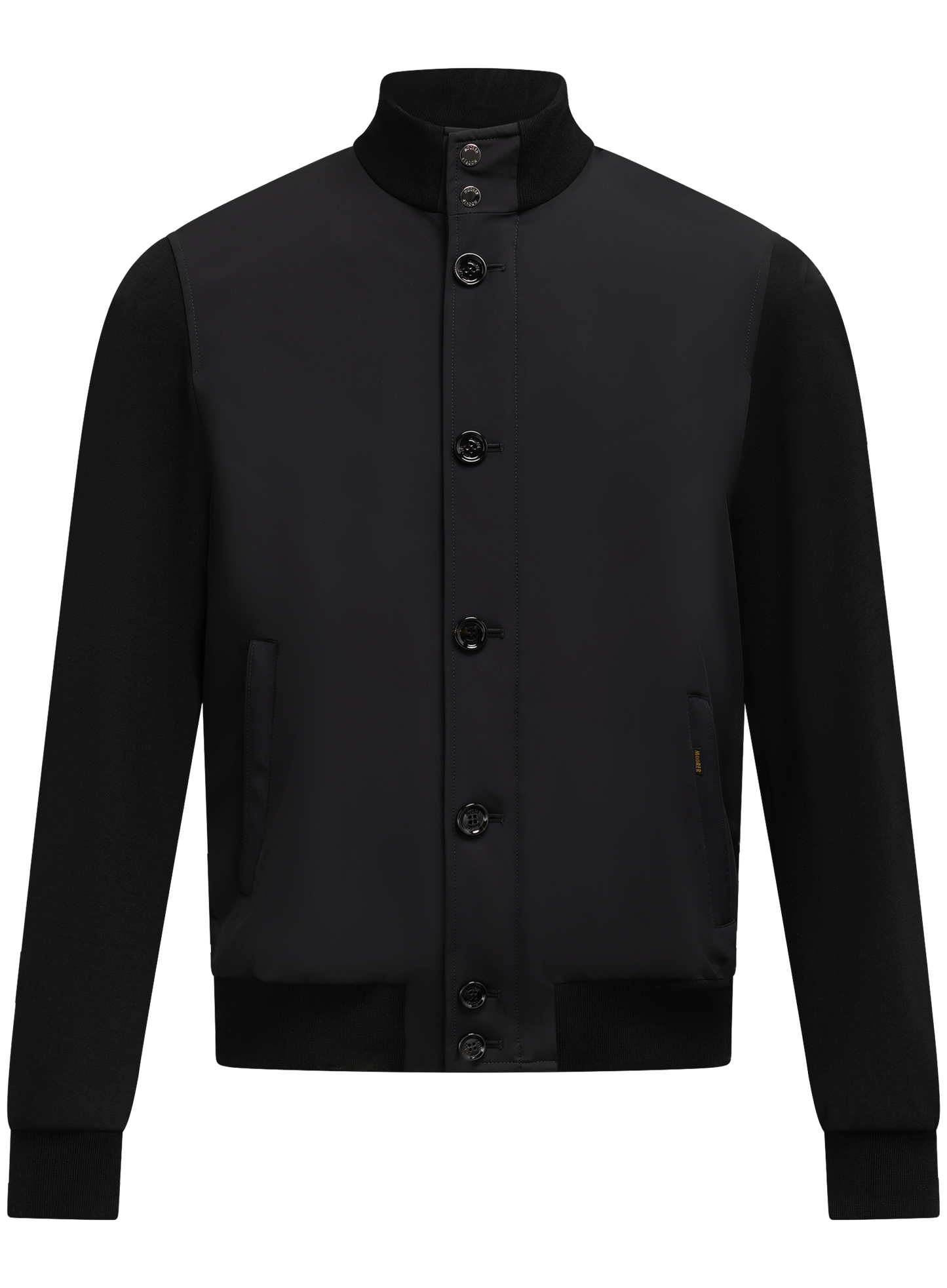 Jas met opstaande kraag | Zwart