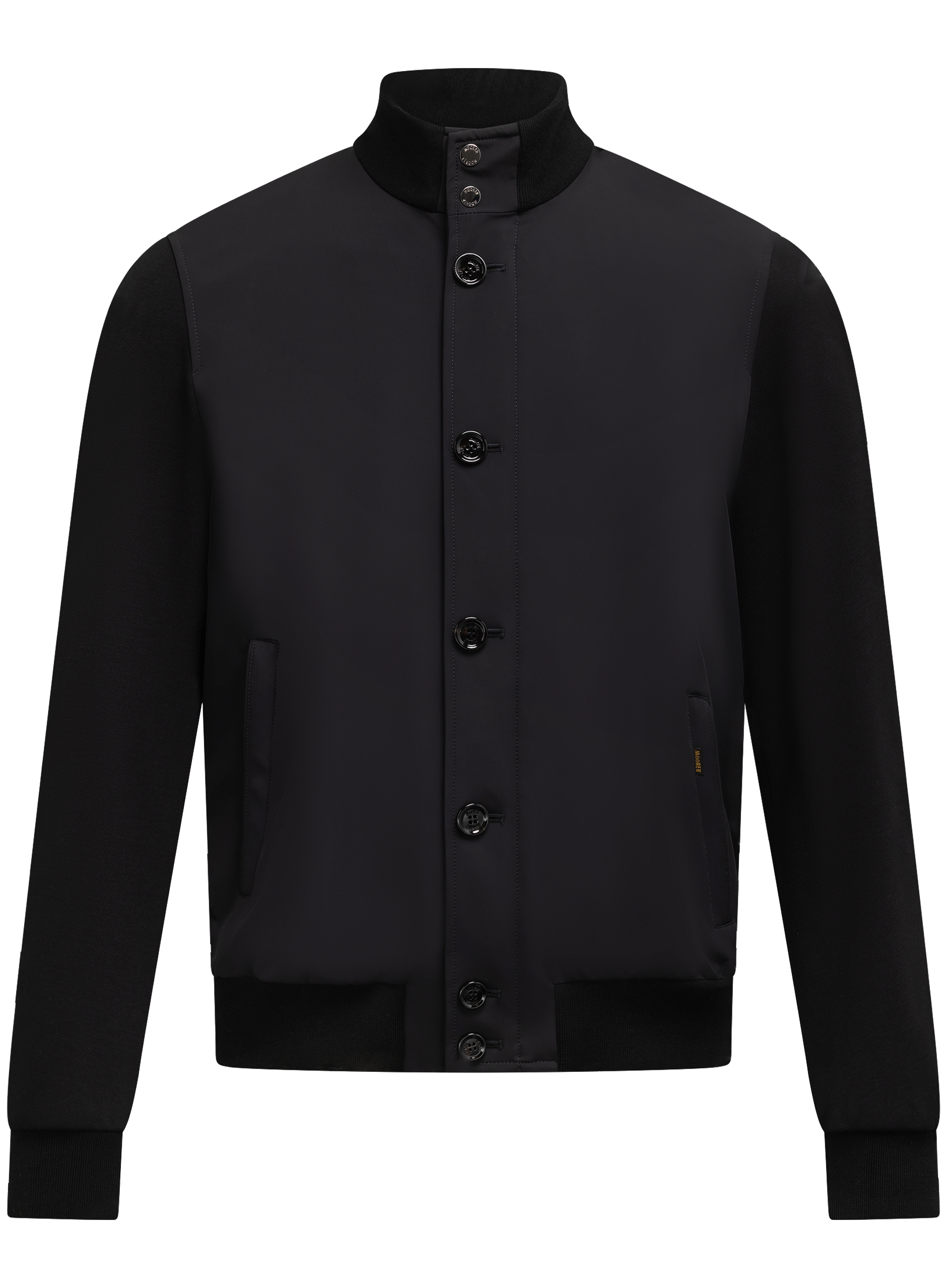 Jas met opstaande kraag | Zwart