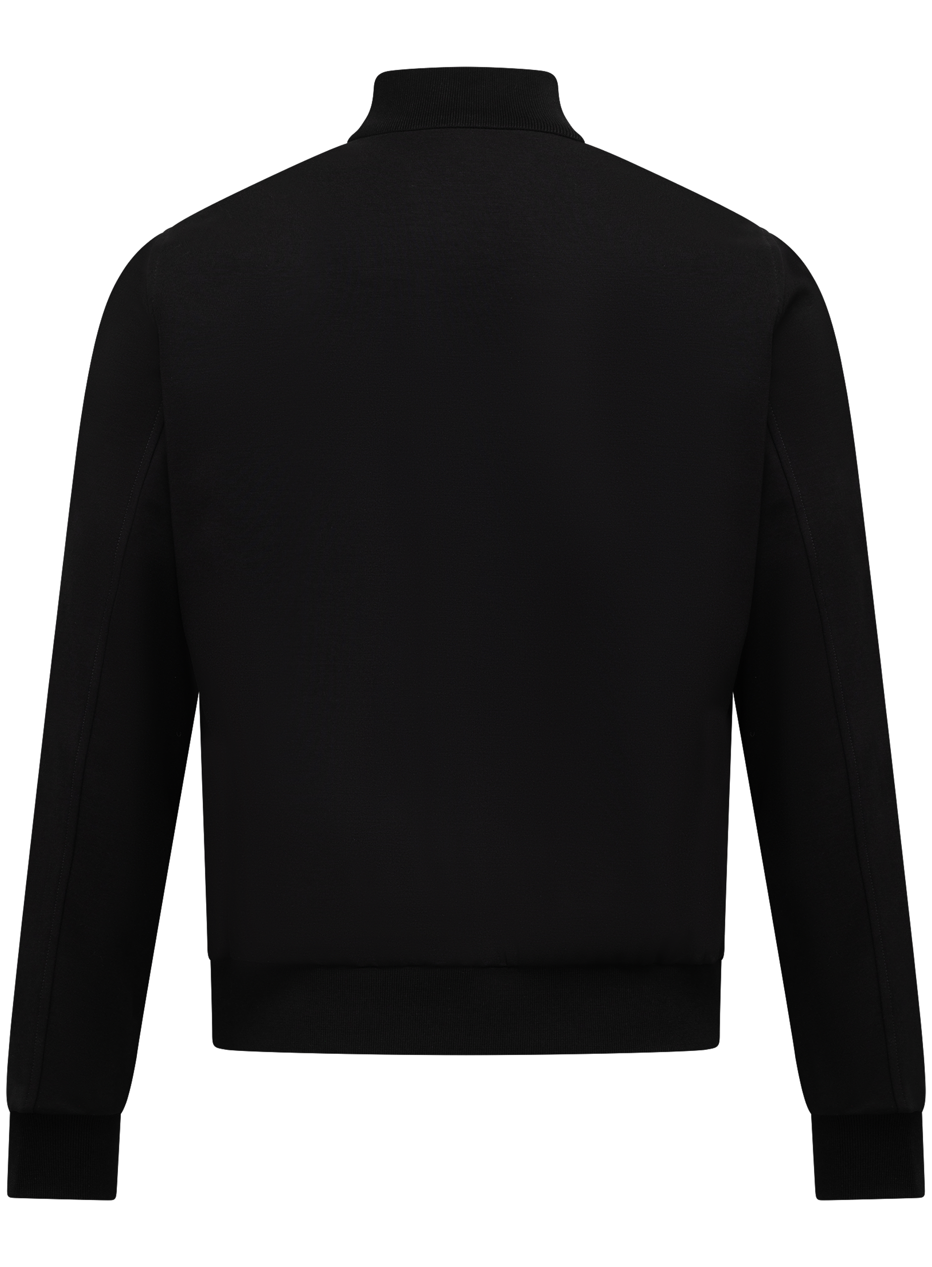 Jas met opstaande kraag | Zwart