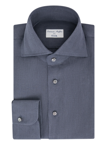 Overhemd van linnen | BLUE NAVY