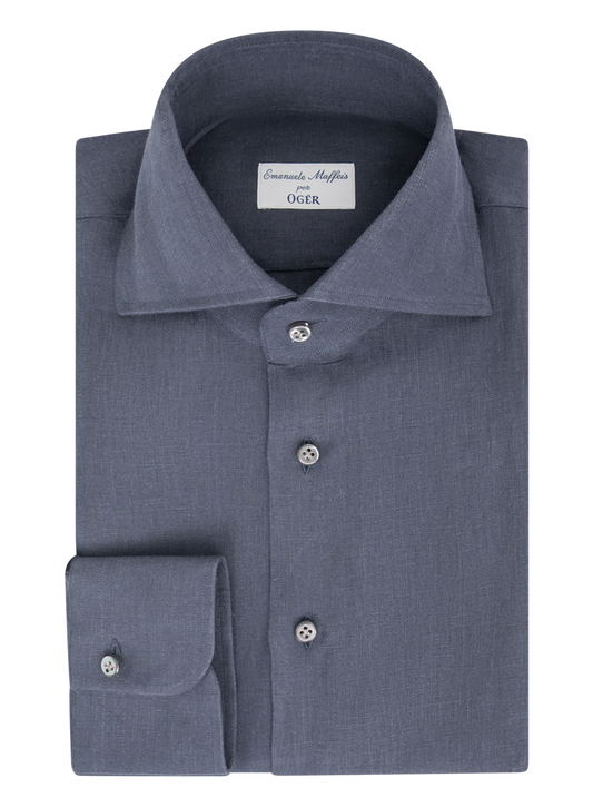 Overhemd van linnen | BLUE NAVY