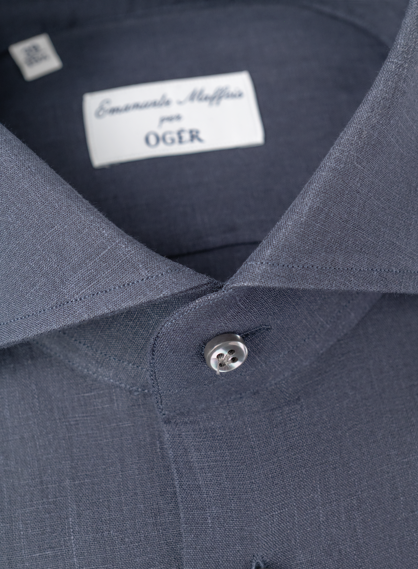 Overhemd van linnen | FULL_WIDTH | BLUE NAVY
