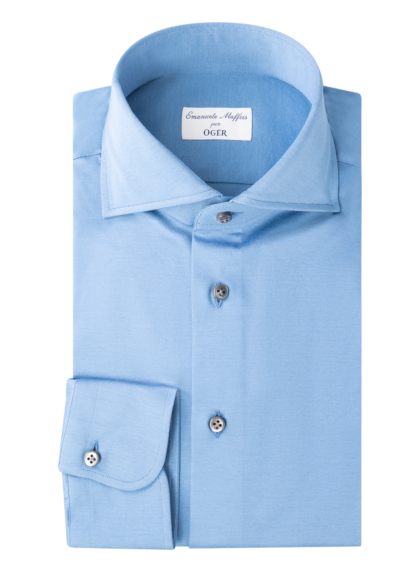 Shirt van jersey katoen | FULL_WIDTH | MID.BLAUW