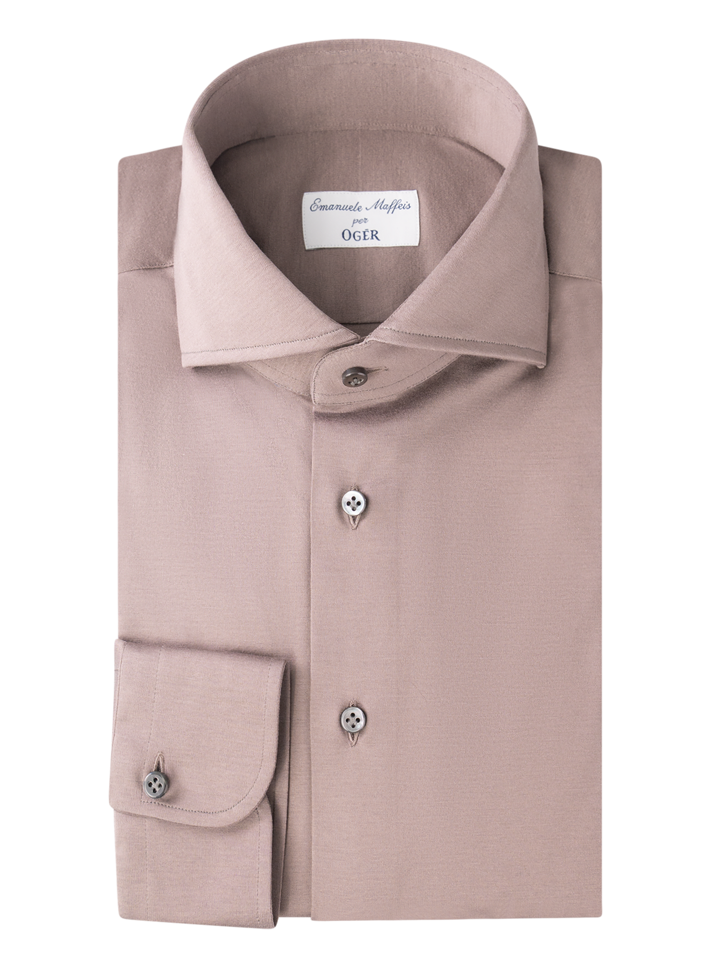 Shirt van jersey katoen | FULL_WIDTH | TAUPE