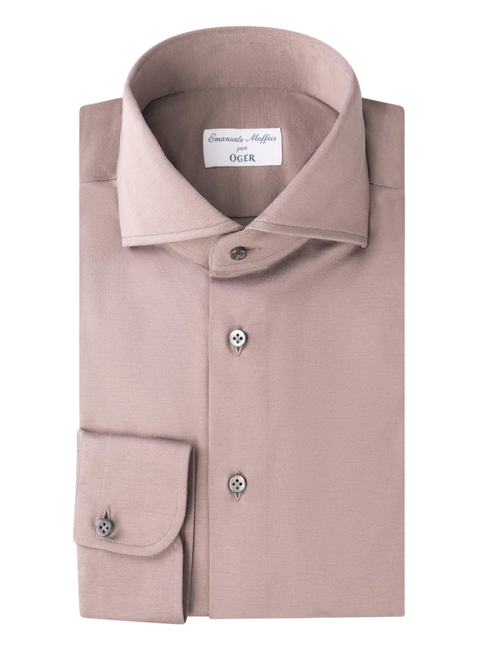 Shirt van jersey katoen | FULL_WIDTH | TAUPE