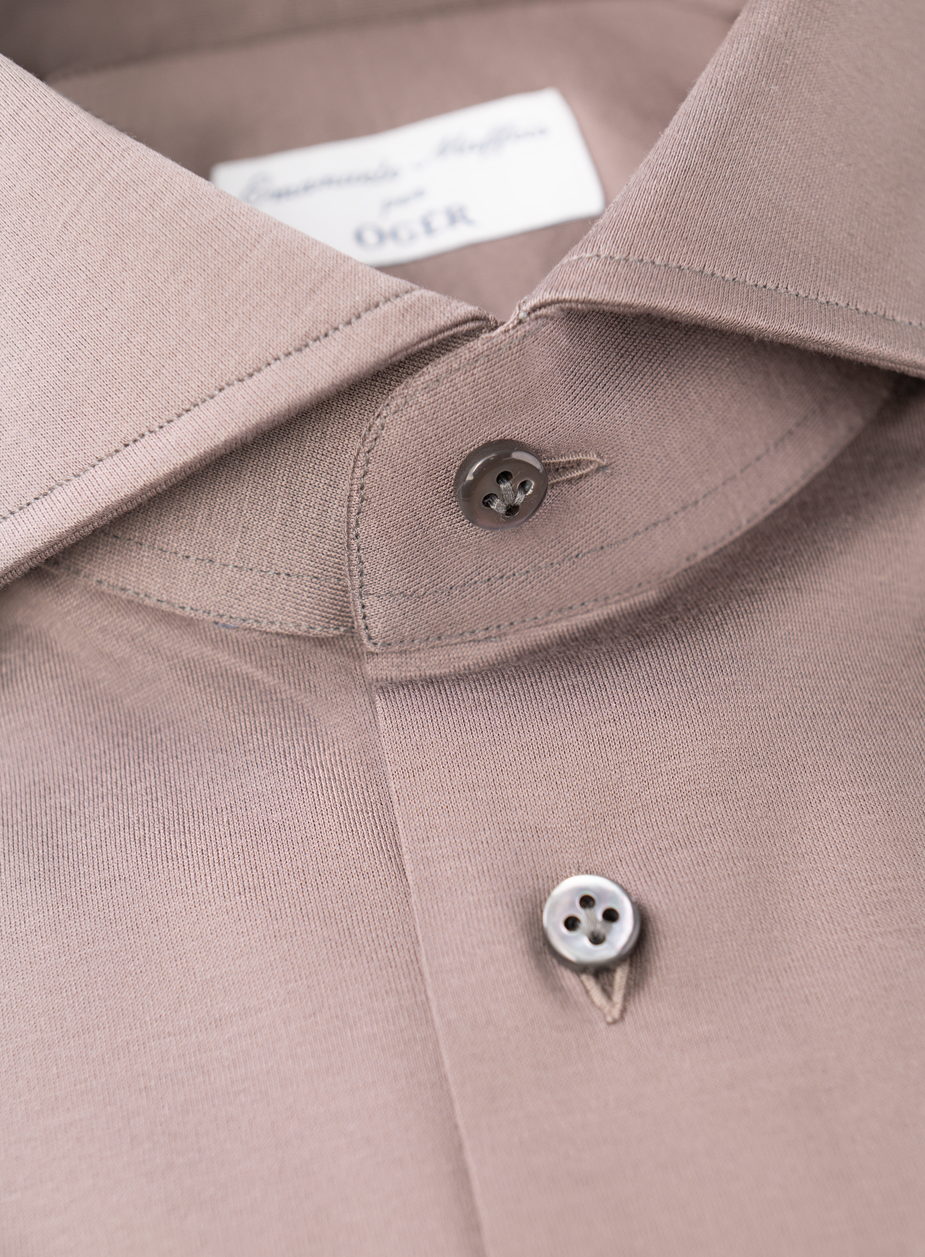 Shirt van jersey katoen | FULL_WIDTH | TAUPE