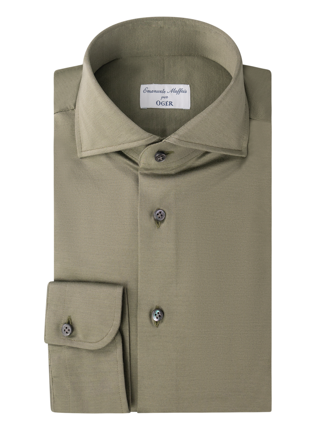 Shirt van jersey katoen | Groen