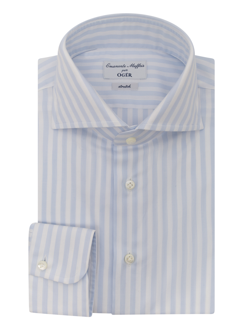 Overhemd met stretch van katoen | FULL_WIDTH | L.Blauw