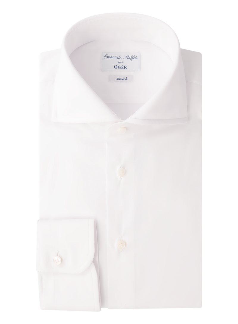 Cotton shirt with stretch